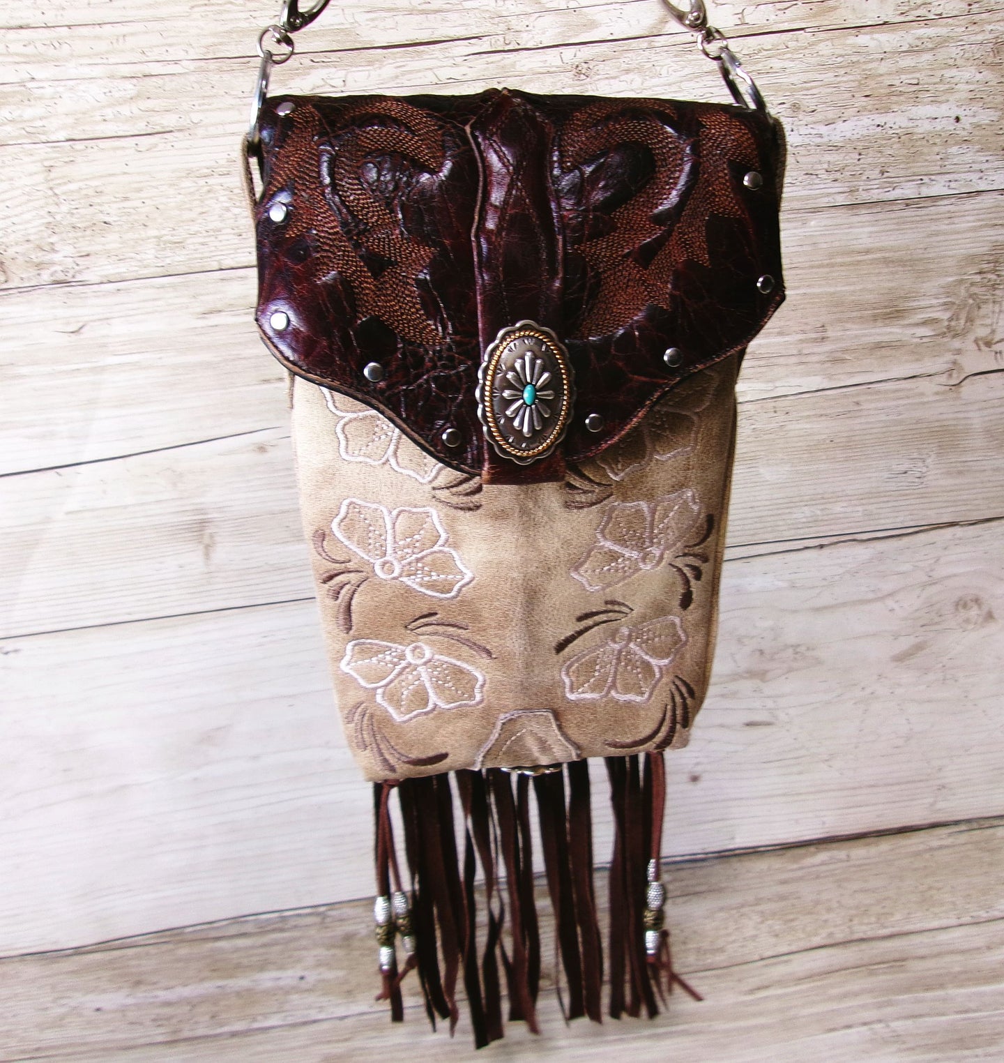 Cowboy Boot Crossbody Hipster Bag HP1096