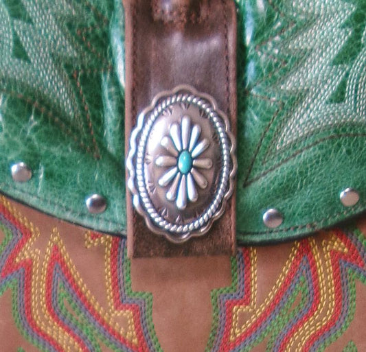 Cowboy Boot Crossbody Hipster Bag HP1101 handcrafted from cowboy boots. Shop Handbags at ChrisThompsonBags.com and buy the best ["Crossbody","fringe","Hipster","Small"] at Chris Thompson Bags.