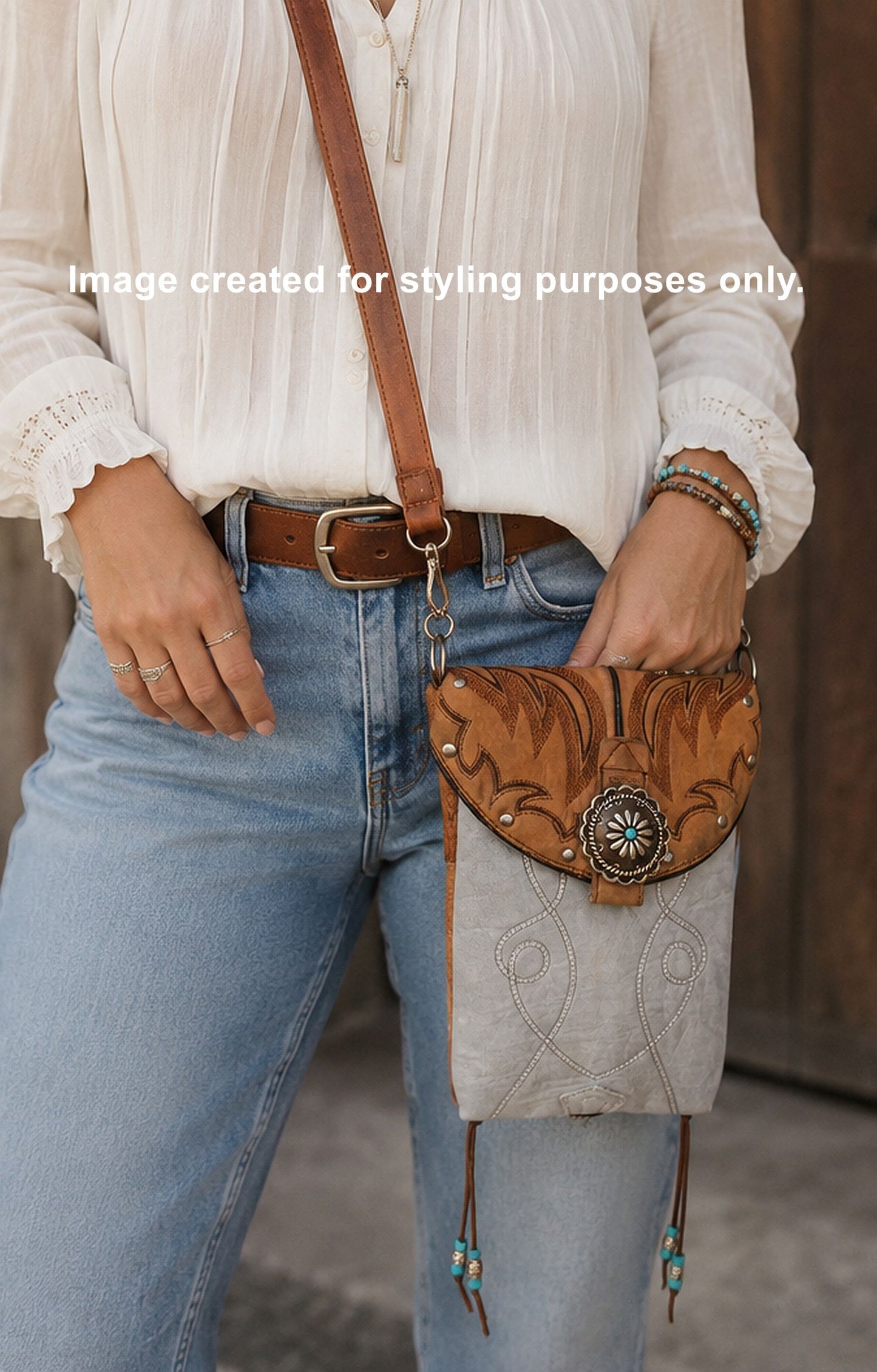 Cowboy Boot Crossbody Hipster Bag HP1104
