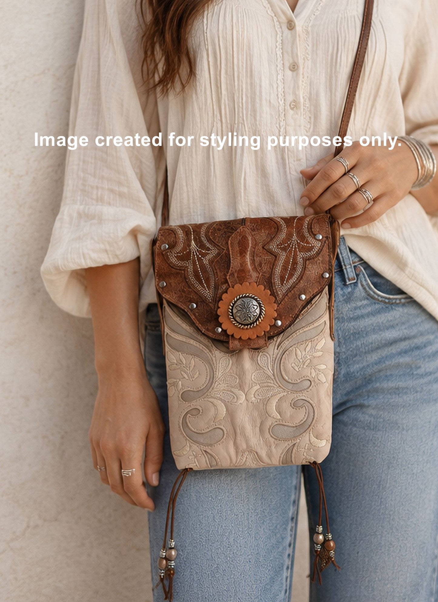Cowboy Boot Crossbody Hipster Bag HP1110