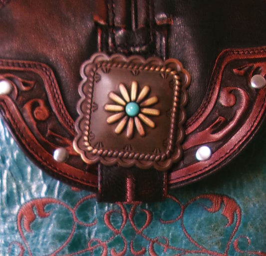 Cowboy Boot Crossbody Hipster Bag HP1112 handcrafted from cowboy boots. Shop Handbags at ChrisThompsonBags.com and buy the best ["Crossbody","fringe","Hipster","Small"] at Chris Thompson Bags.
