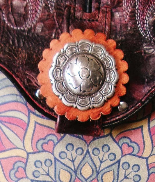 Cowboy Boot Crossbody Hipster Bag HP1115 handcrafted from cowboy boots. Shop Handbags at ChrisThompsonBags.com and buy the best ["Crossbody","fringe","Hipster","Small"] at Chris Thompson Bags.