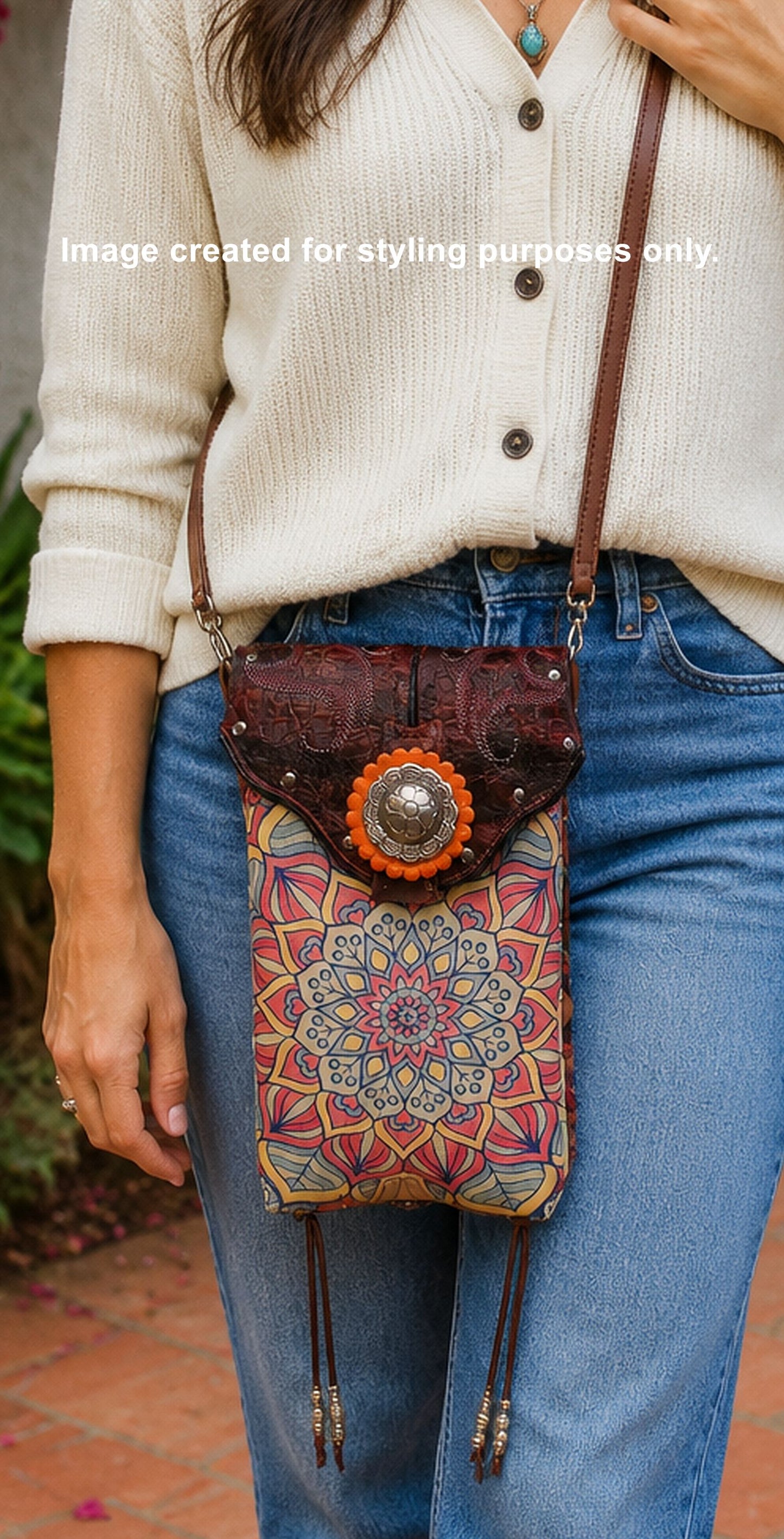 Cowboy Boot Crossbody Hipster Bag HP1115