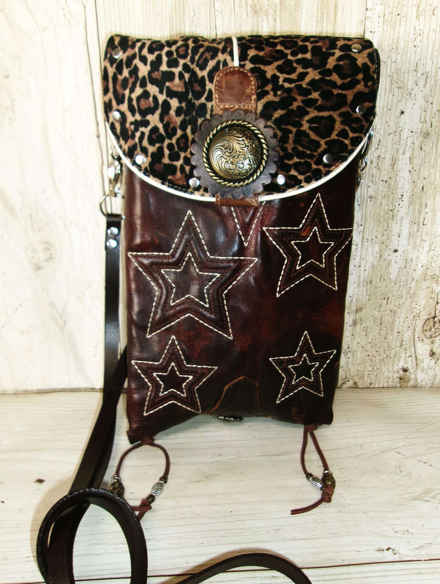 Cheetah Print Western Purse 6Pc Bundle | Fringe & Crossbody handcrafted from cowboy boots. Shop  at ChrisThompsonBags.com and buy the best ["cheetah"] at Chris Thompson Bags.