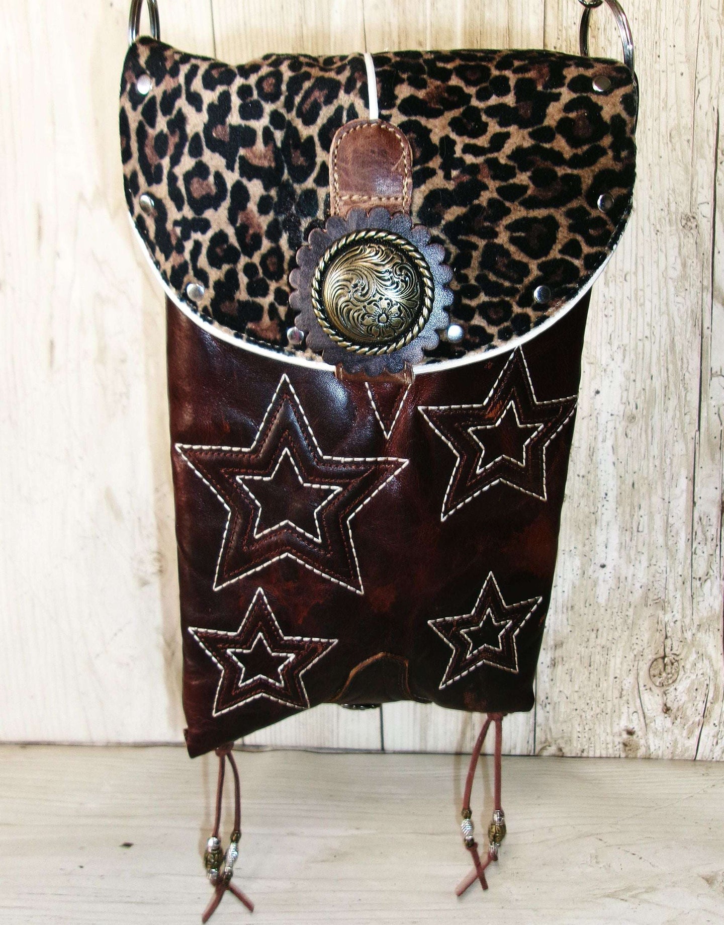 Cheetah Print Western Purse 6Pc Bundle | Fringe & Crossbody handcrafted from cowboy boots. Shop  at ChrisThompsonBags.com and buy the best ["cheetah"] at Chris Thompson Bags.