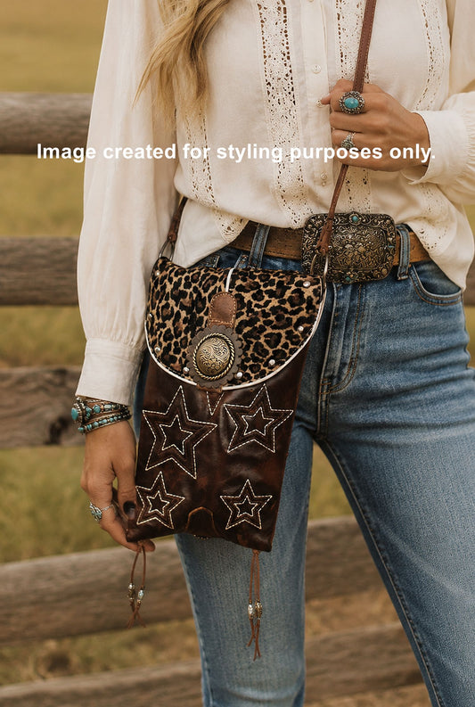 Cowboy Boot Crossbody Hipster Bag HP1116