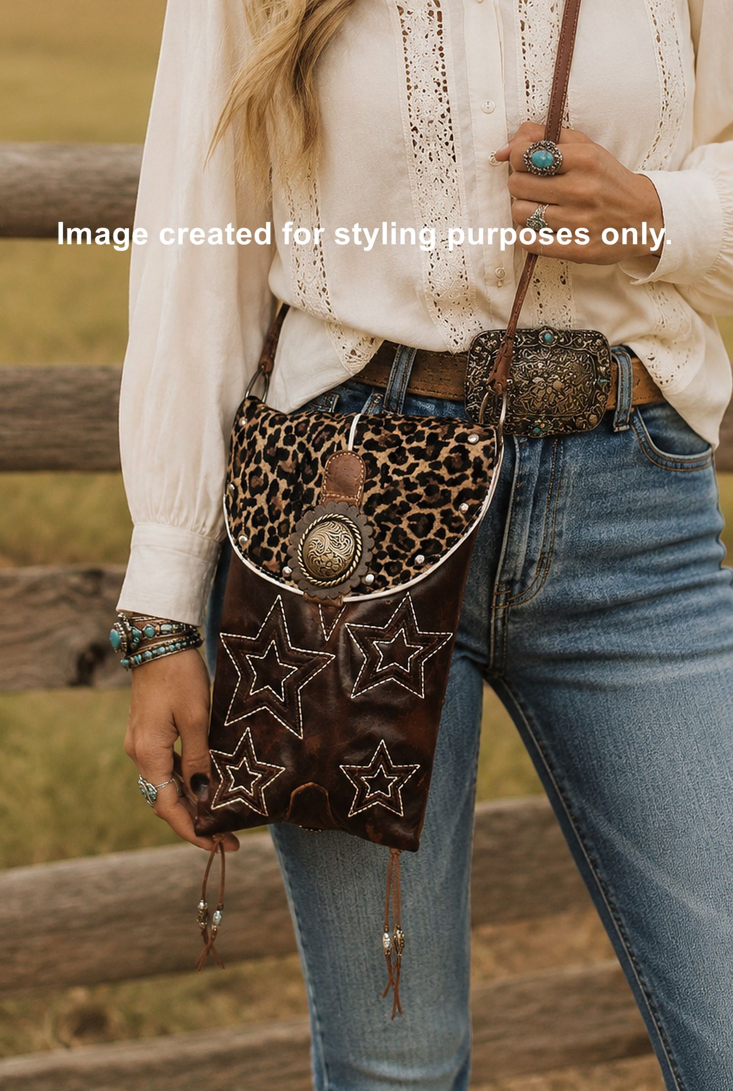 Cowboy Boot Crossbody Hipster Bag HP1116
