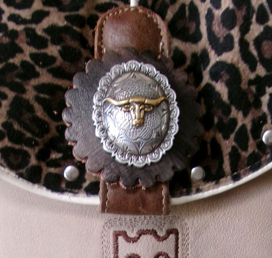 Cowboy Boot Crossbody Hipster Bag HP1117 handcrafted from cowboy boots. Shop Handbags at ChrisThompsonBags.com and buy the best ["cheetah","Crossbody","fringe","Hipster","longhorn","Small"] at Chris Thompson Bags.