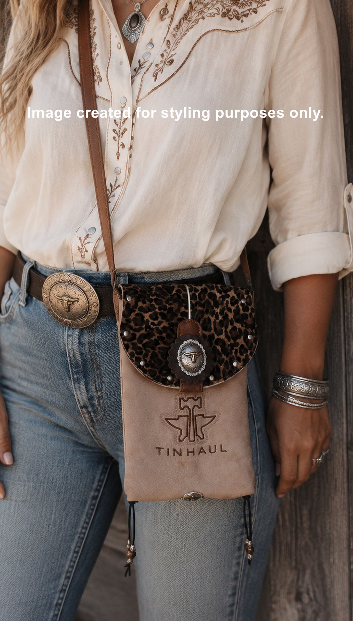 Cowboy Boot Crossbody Hipster Bag HP1117