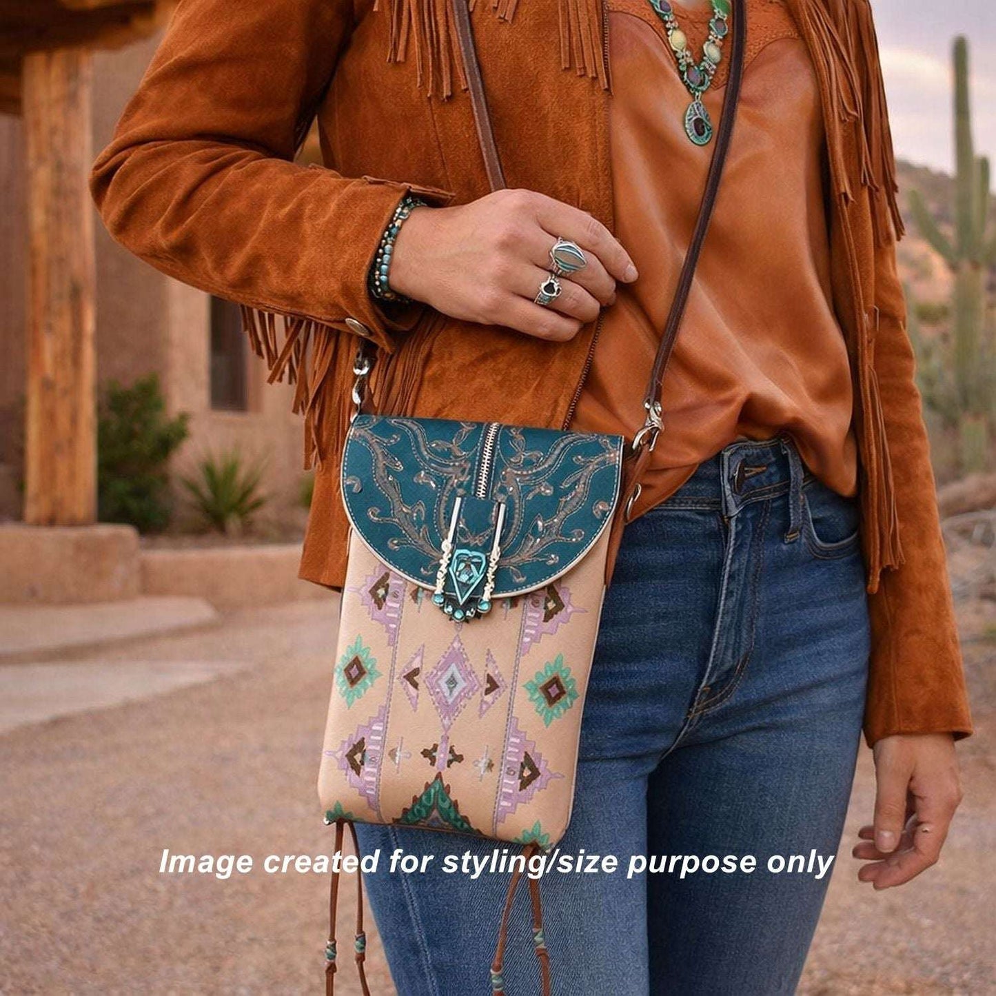 Cowboy Boot Crossbody Hipster Bag HP1130 handcrafted from cowboy boots. Shop Handbags at ChrisThompsonBags.com and buy the best ["Crossbody","fringe","Hipster","longhorn","Small"] at Chris Thompson Bags.