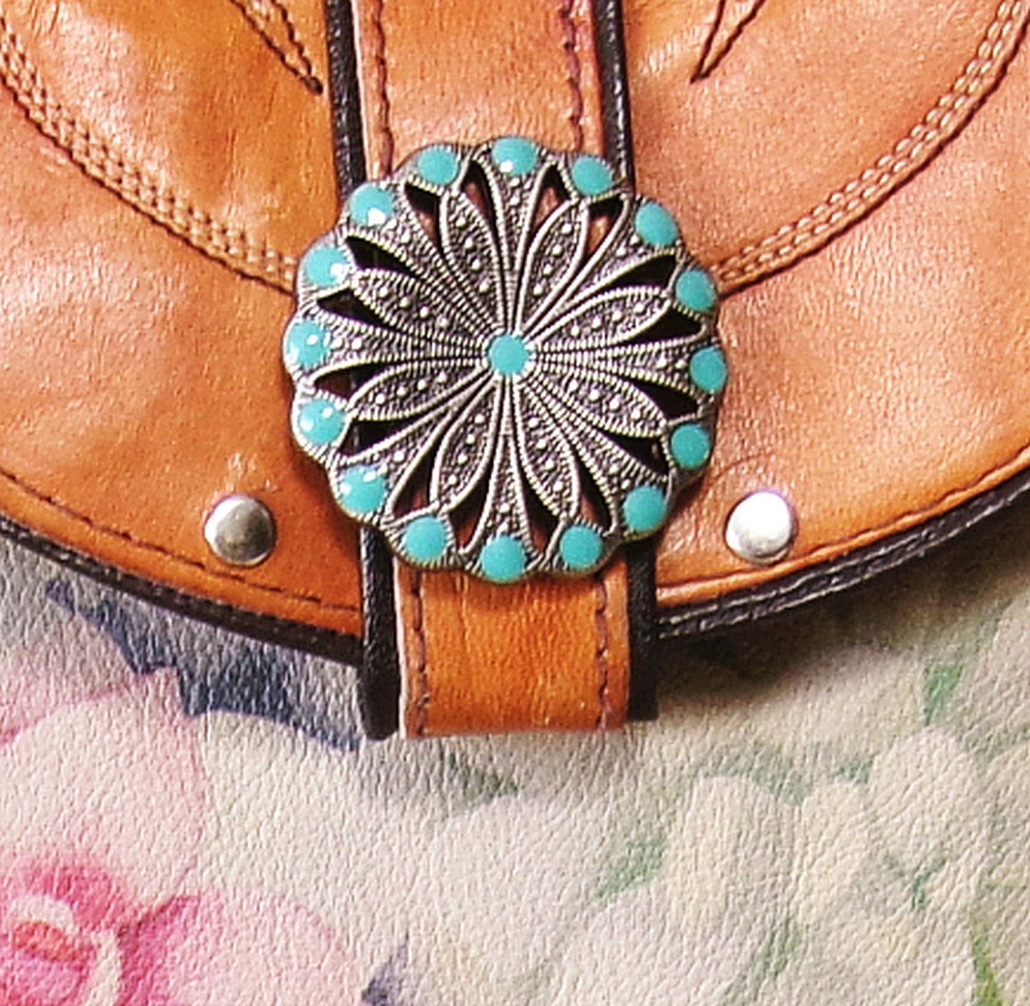 Cowboy Boot Crossbody Hipster Bag with Fringe HP1139 handcrafted from cowboy boots. Shop Handbags at ChrisThompsonBags.com and buy the best ["cactus","Crossbody","fringe","Hipster","Small","Turquoise"] at Chris Thompson Bags.