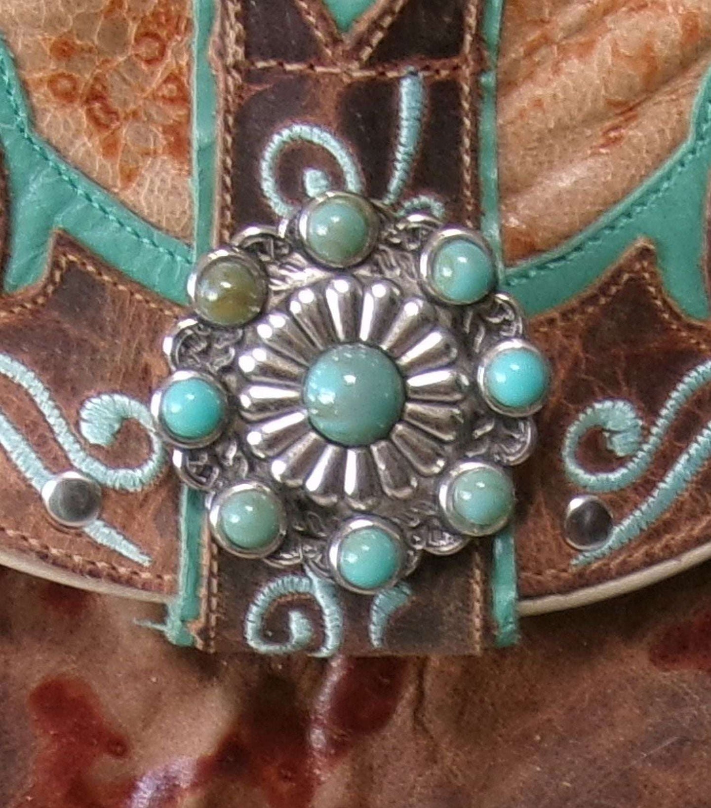 Cowboy Boot Crossbody Hipster Bag with Fringe HP1149 handcrafted from cowboy boots. Shop Handbags at ChrisThompsonBags.com and buy the best ["Crossbody","fringe","Hipster","Small","Turquoise"] at Chris Thompson Bags.