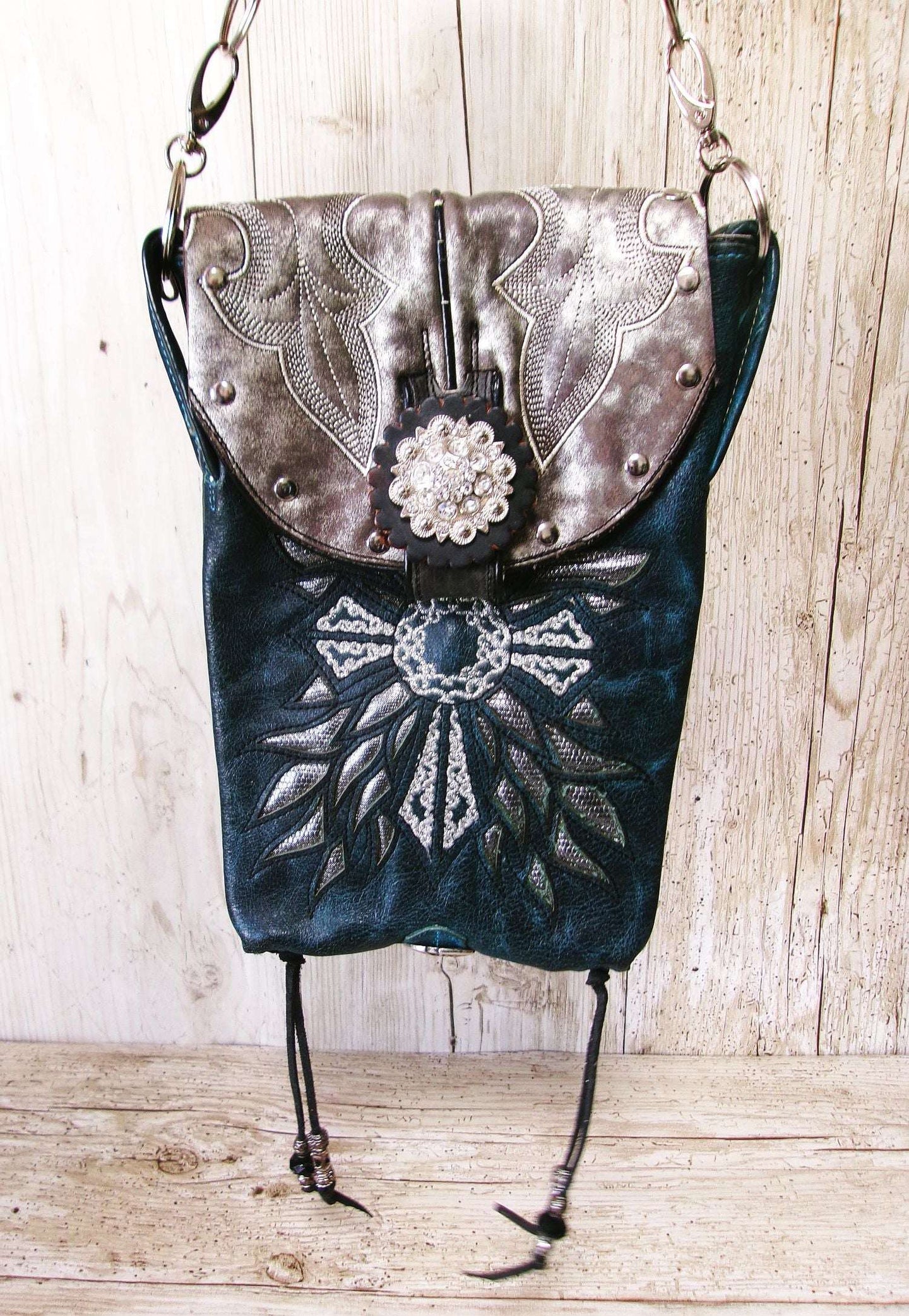 Grace Hipster Bag Bundle 5 Pc | Cross Theme handcrafted from cowboy boots. Shop  at ChrisThompsonBags.com and buy the best [] at Chris Thompson Bags.