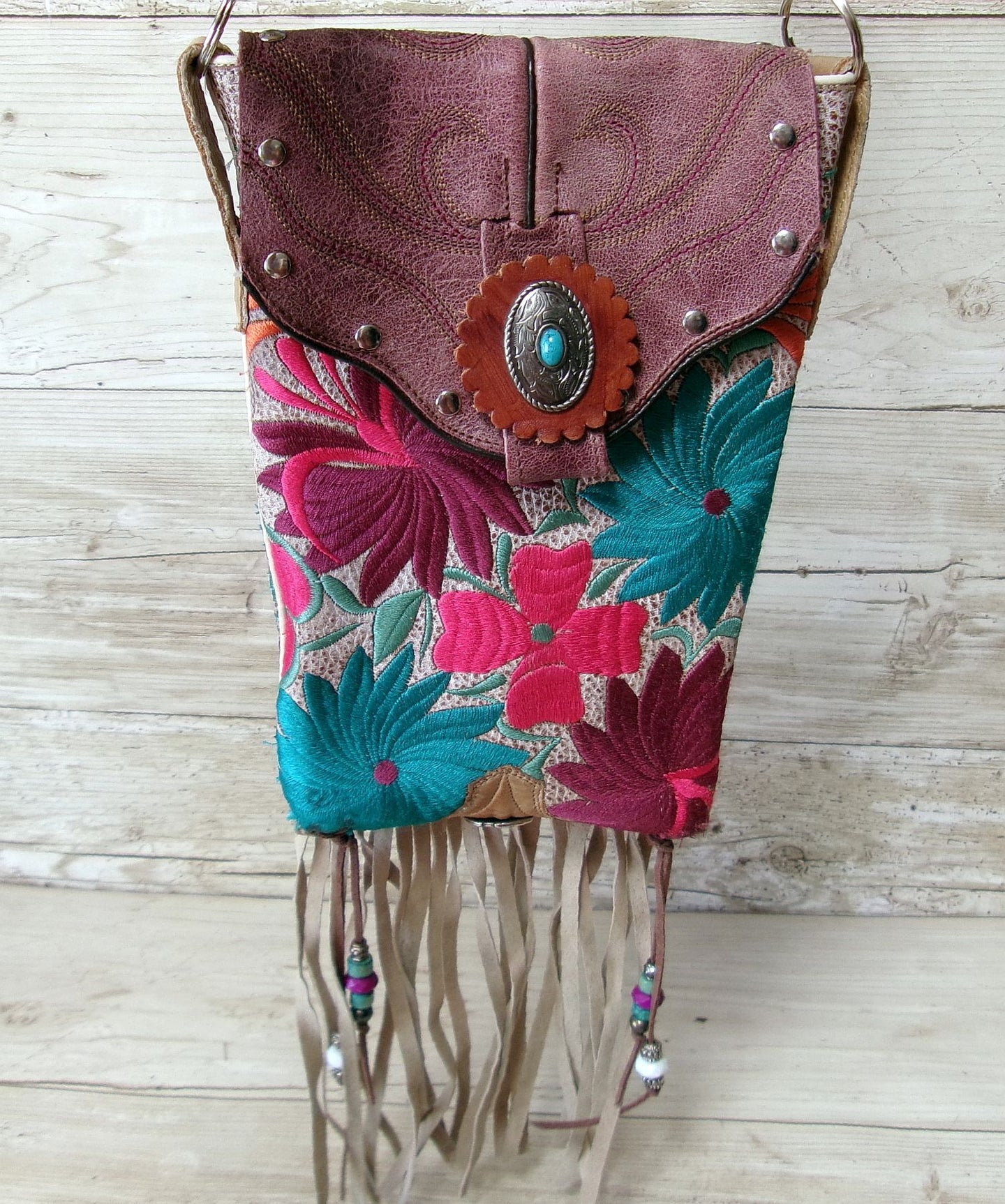 Cowboy Boot Crossbody Fringe Hipster Bag HP777