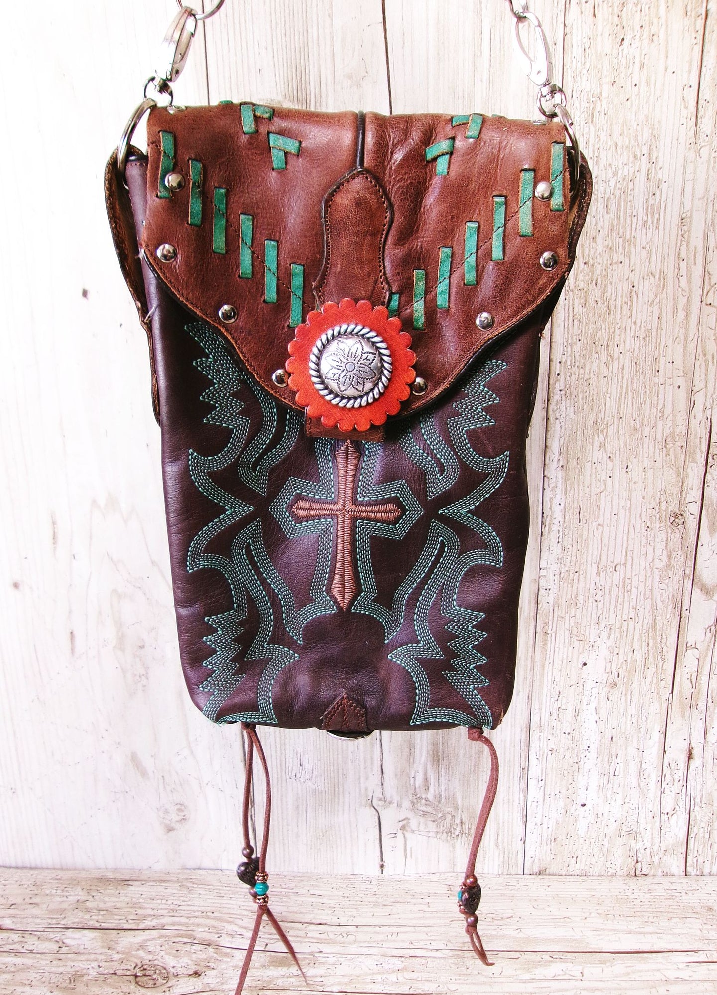 Grace Hipster Bag Bundle 5 Pc | Cross Theme handcrafted from cowboy boots. Shop  at ChrisThompsonBags.com and buy the best [] at Chris Thompson Bags.