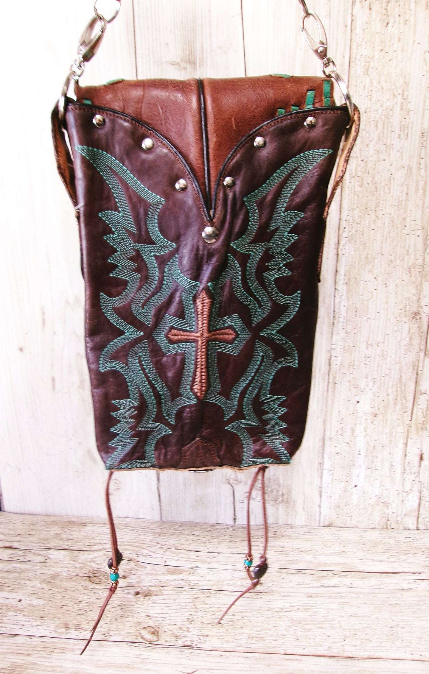 Grace Hipster Bag Bundle 5 Pc | Cross Theme handcrafted from cowboy boots. Shop  at ChrisThompsonBags.com and buy the best [] at Chris Thompson Bags.