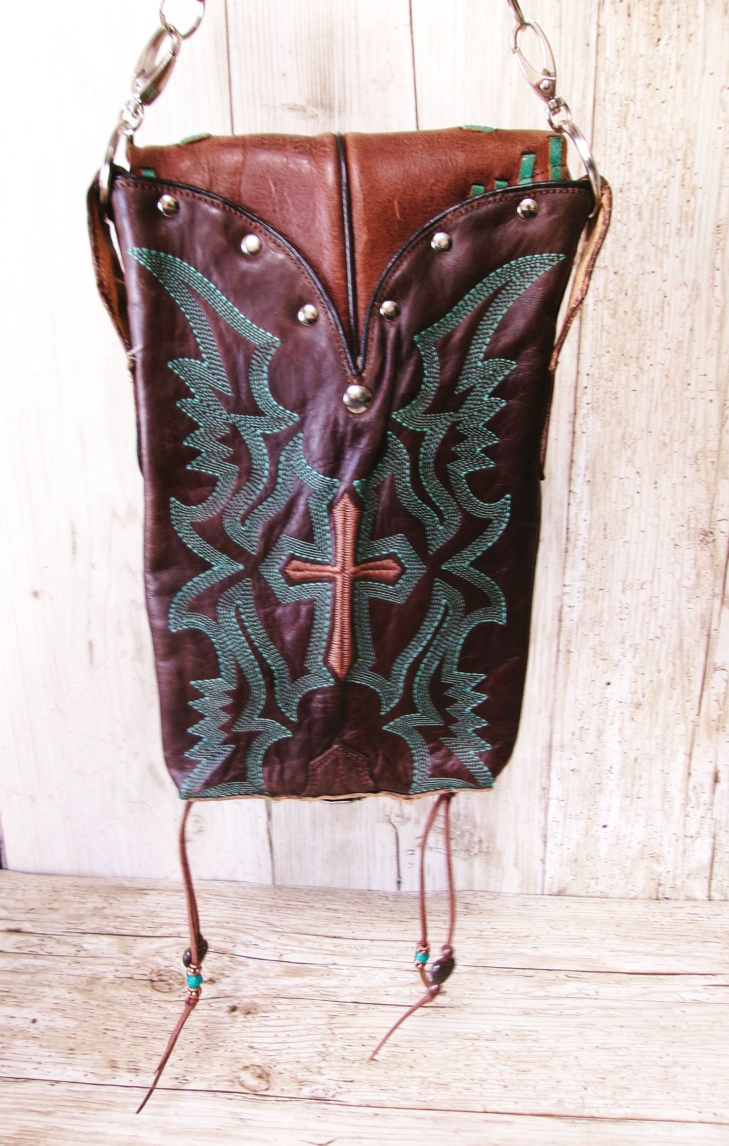 Grace Hipster Bag Bundle 5 Pc | Cross Theme handcrafted from cowboy boots. Shop  at ChrisThompsonBags.com and buy the best [] at Chris Thompson Bags.