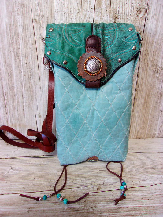 Cowboy Boot Crossbody Fringe Hipster Bag HP798