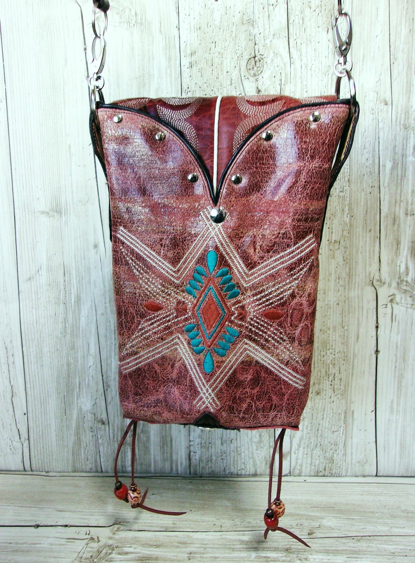 Santa Fe Inspired 6Pc Bundle - Mixed Bag Set handcrafted from cowboy boots. Shop  at ChrisThompsonBags.com and buy the best ["hair on hide"] at Chris Thompson Bags.