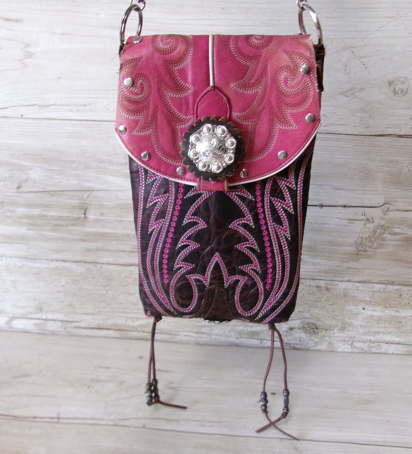 Cowboy Boot Crossbody Hipster Purse HP886