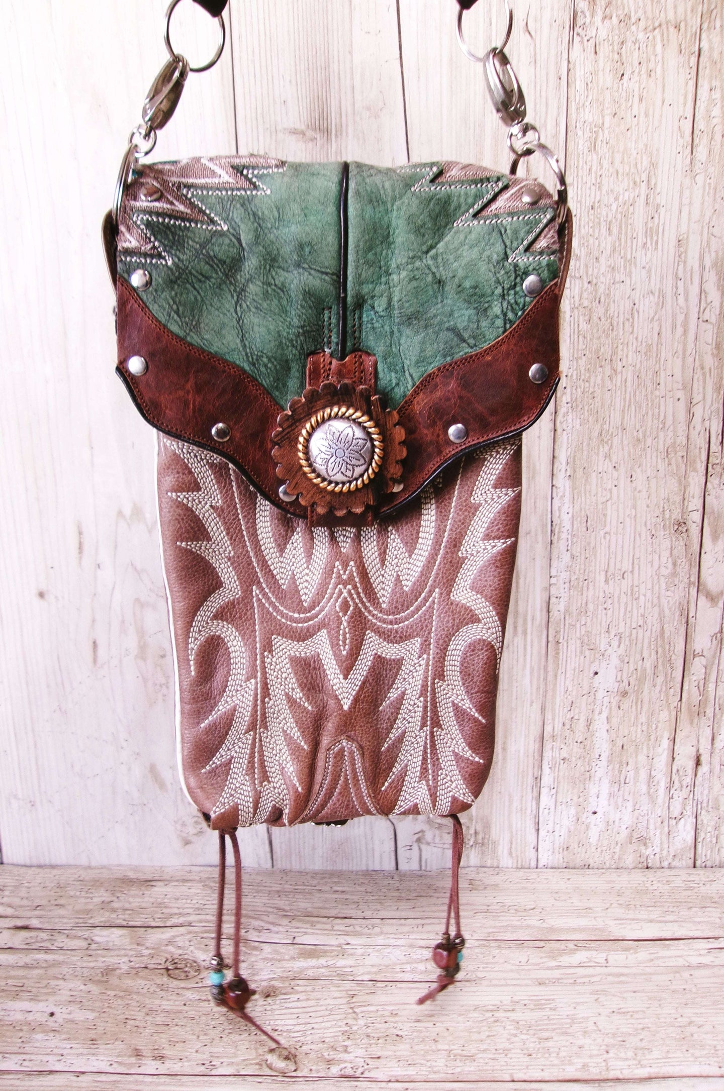 Western Boutique 6Pc Purse Bundle | Fringe & Crossbody handcrafted from cowboy boots. Shop  at ChrisThompsonBags.com and buy the best ["cheetah"] at Chris Thompson Bags.