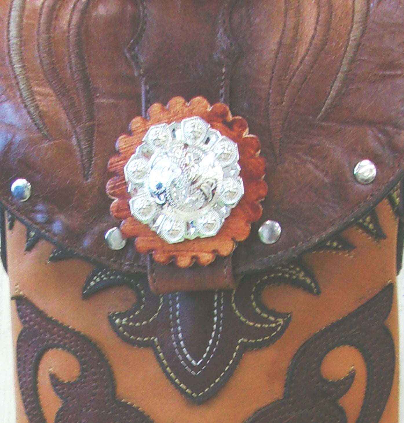 Cowboy Boot Crossbody Fringe Hipster Bag HP902 handcrafted from cowboy boots. Shop all unique leather western handbags, purses and totes at Chris Thompson Bags