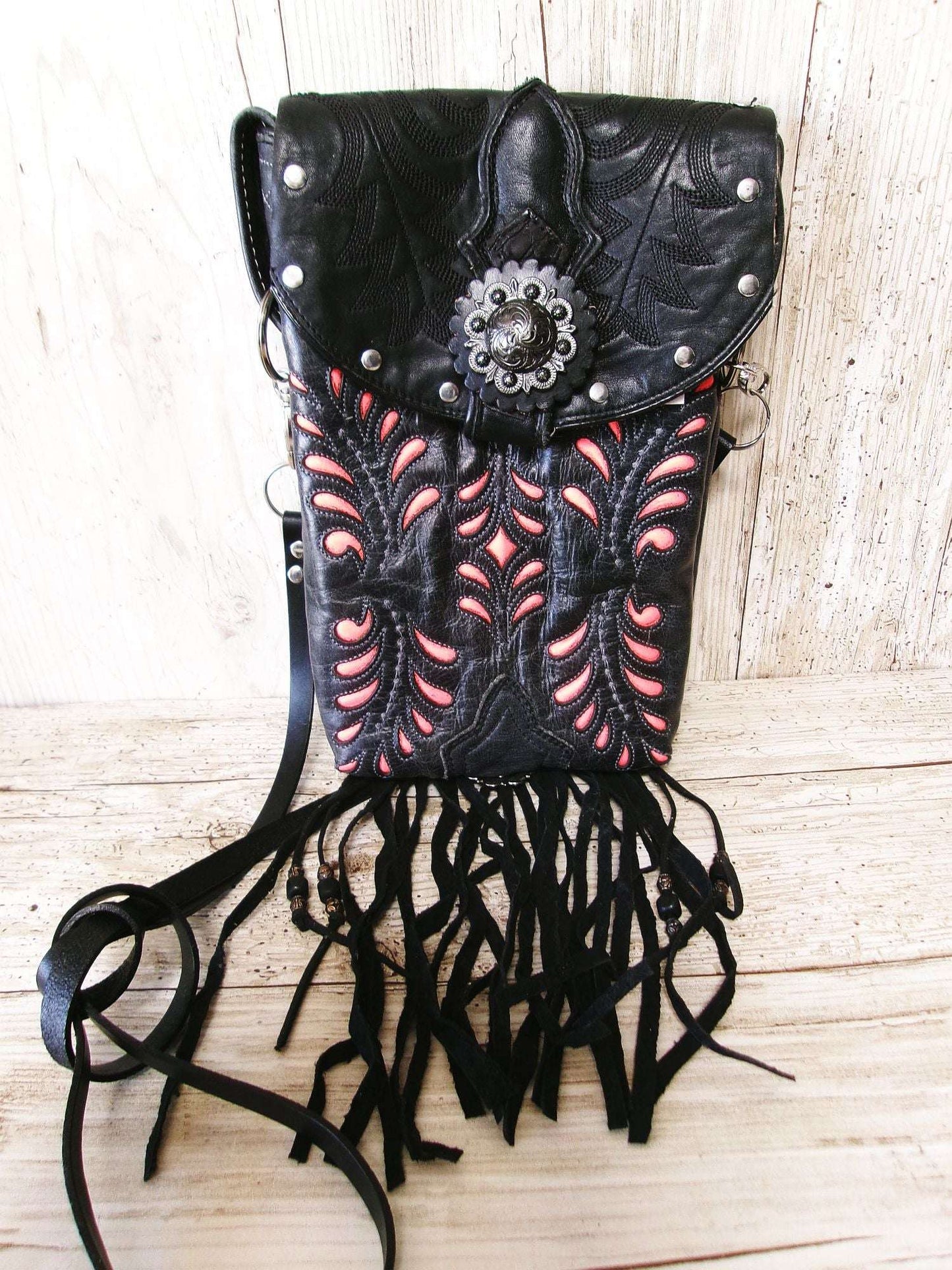Western Nights Hipster & Leather Bag Bundle - 6pc Set handcrafted from cowboy boots. Shop  at ChrisThompsonBags.com and buy the best [] at Chris Thompson Bags.