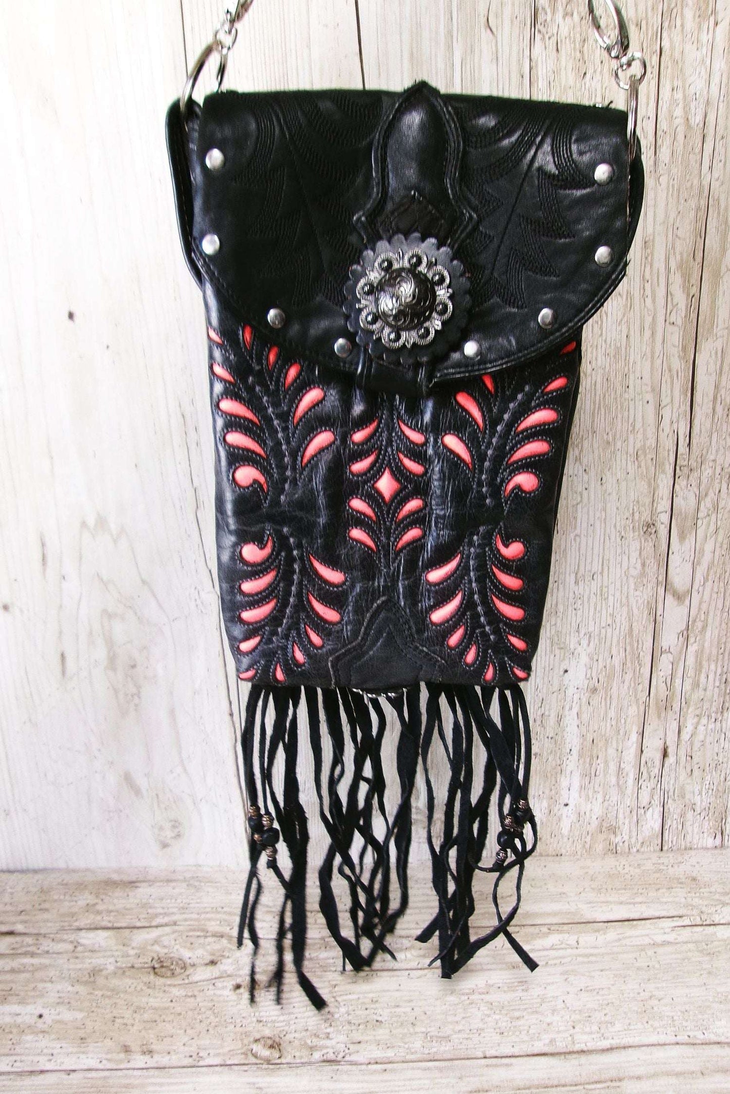 Western Nights Hipster & Leather Bag Bundle - 6pc Set handcrafted from cowboy boots. Shop  at ChrisThompsonBags.com and buy the best [] at Chris Thompson Bags.