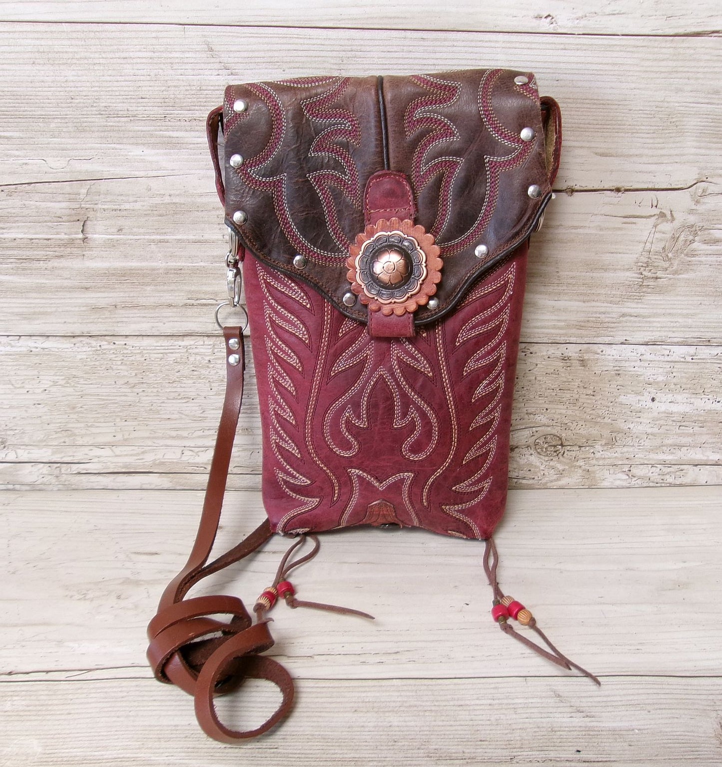 Cowboy Boot Crossbody Hipster Purse HP943