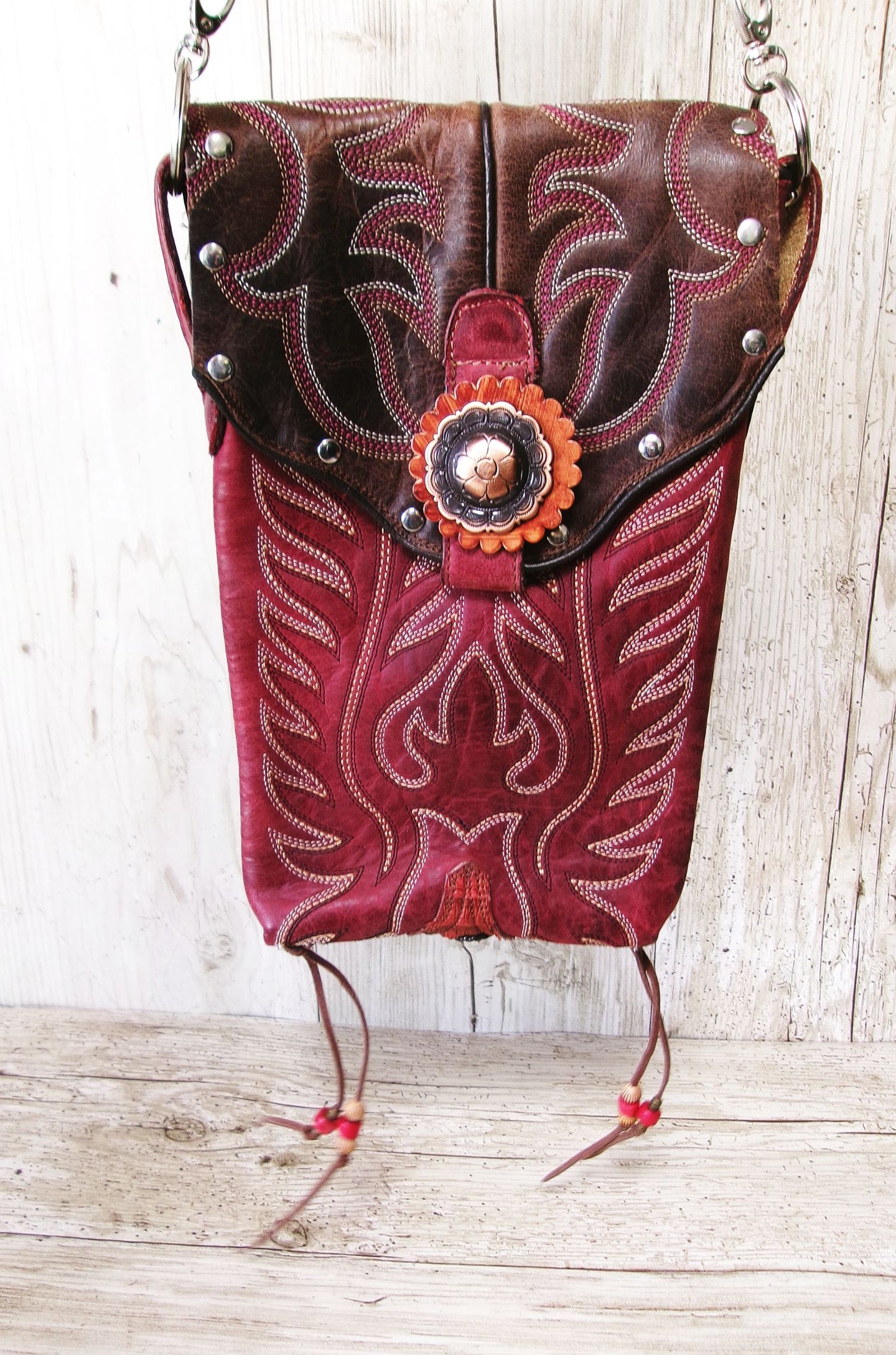 Western Artisan Bag 6Pc Bundle – Mixed Styles and Sizes handcrafted from cowboy boots. Shop  at ChrisThompsonBags.com and buy the best ["hair on hide"] at Chris Thompson Bags.