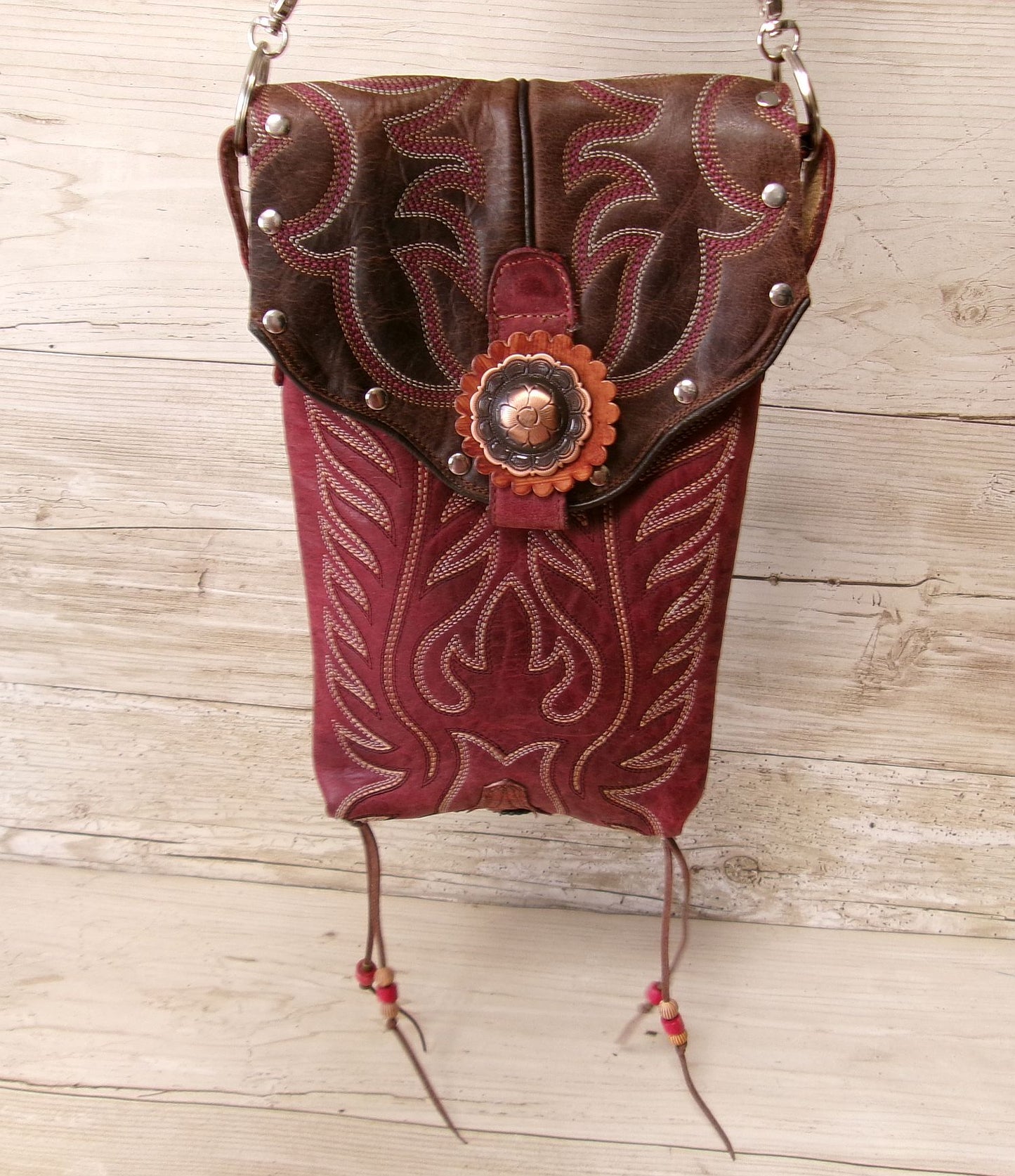Cowboy Boot Crossbody Hipster Purse HP943