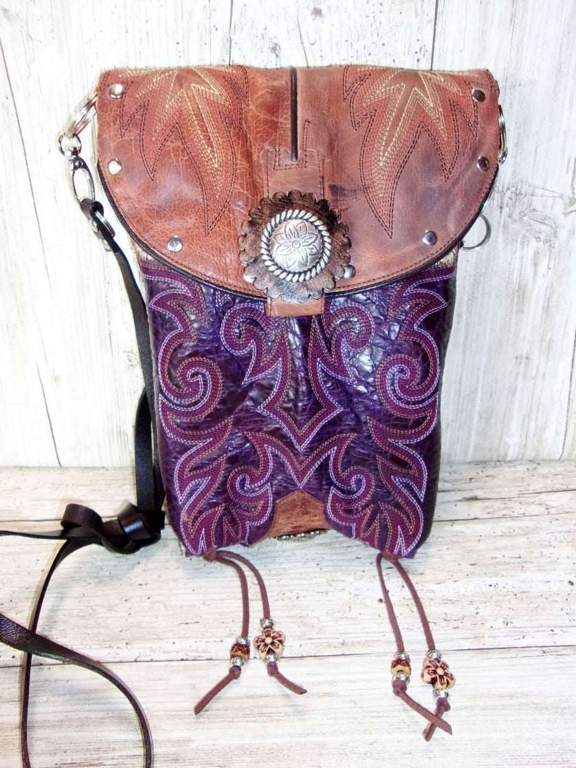 Western Boutique 6Pc Purse Bundle | Fringe & Crossbody handcrafted from cowboy boots. Shop  at ChrisThompsonBags.com and buy the best ["cheetah"] at Chris Thompson Bags.