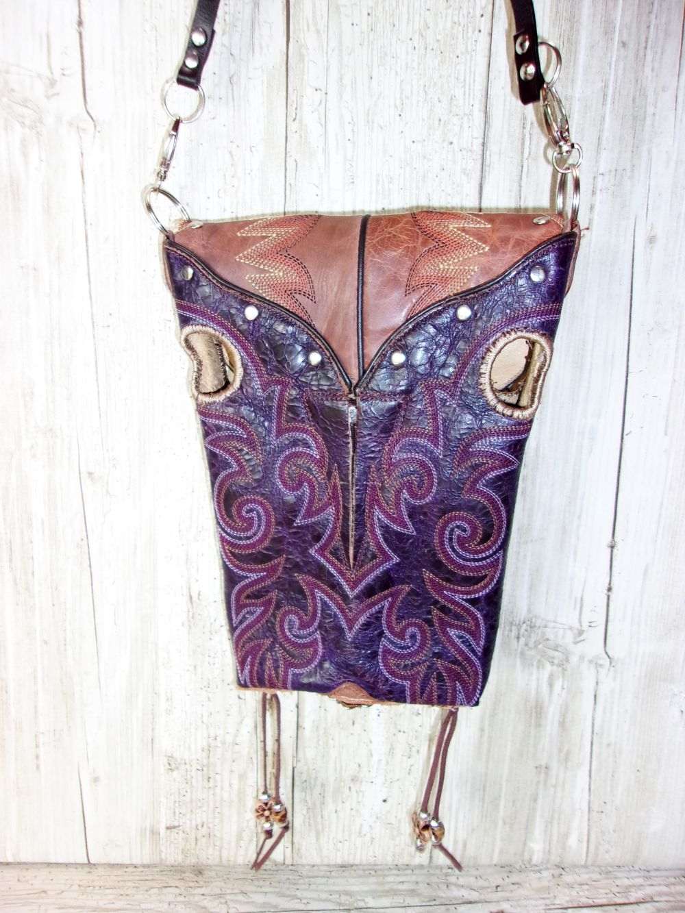 Western Boutique 6Pc Purse Bundle | Fringe & Crossbody handcrafted from cowboy boots. Shop  at ChrisThompsonBags.com and buy the best ["cheetah"] at Chris Thompson Bags.