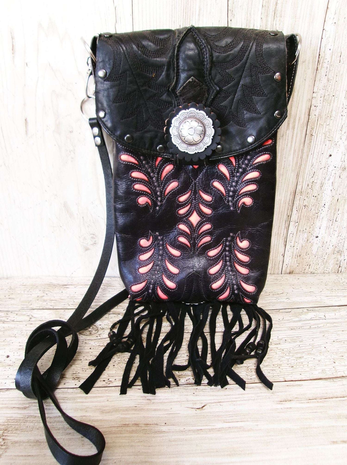 Western Nights Hipster & Leather Bag Bundle - 6pc Set handcrafted from cowboy boots. Shop  at ChrisThompsonBags.com and buy the best [] at Chris Thompson Bags.
