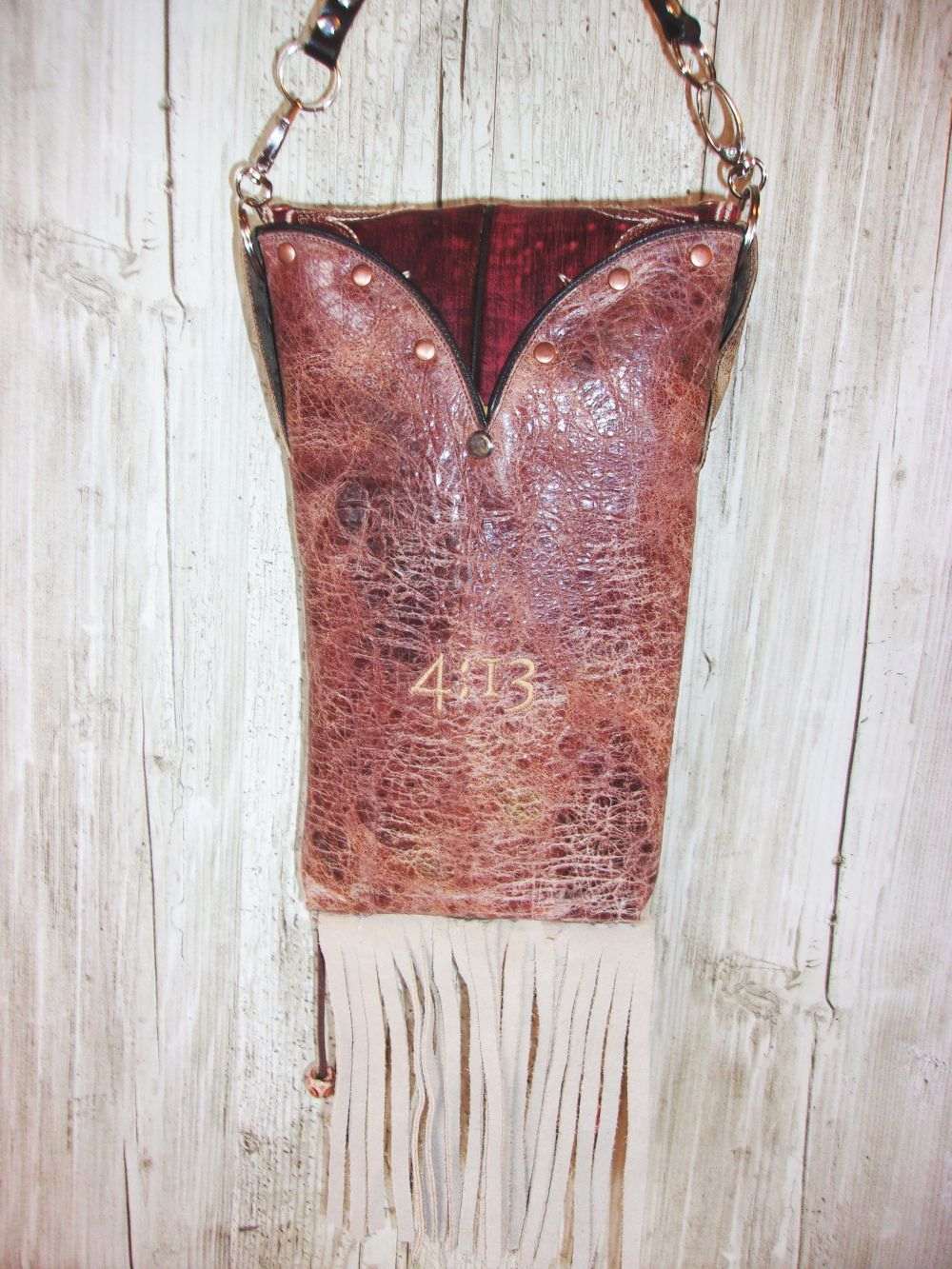 Grace Hipster Bag Bundle 5 Pc | Cross Theme handcrafted from cowboy boots. Shop  at ChrisThompsonBags.com and buy the best [] at Chris Thompson Bags.