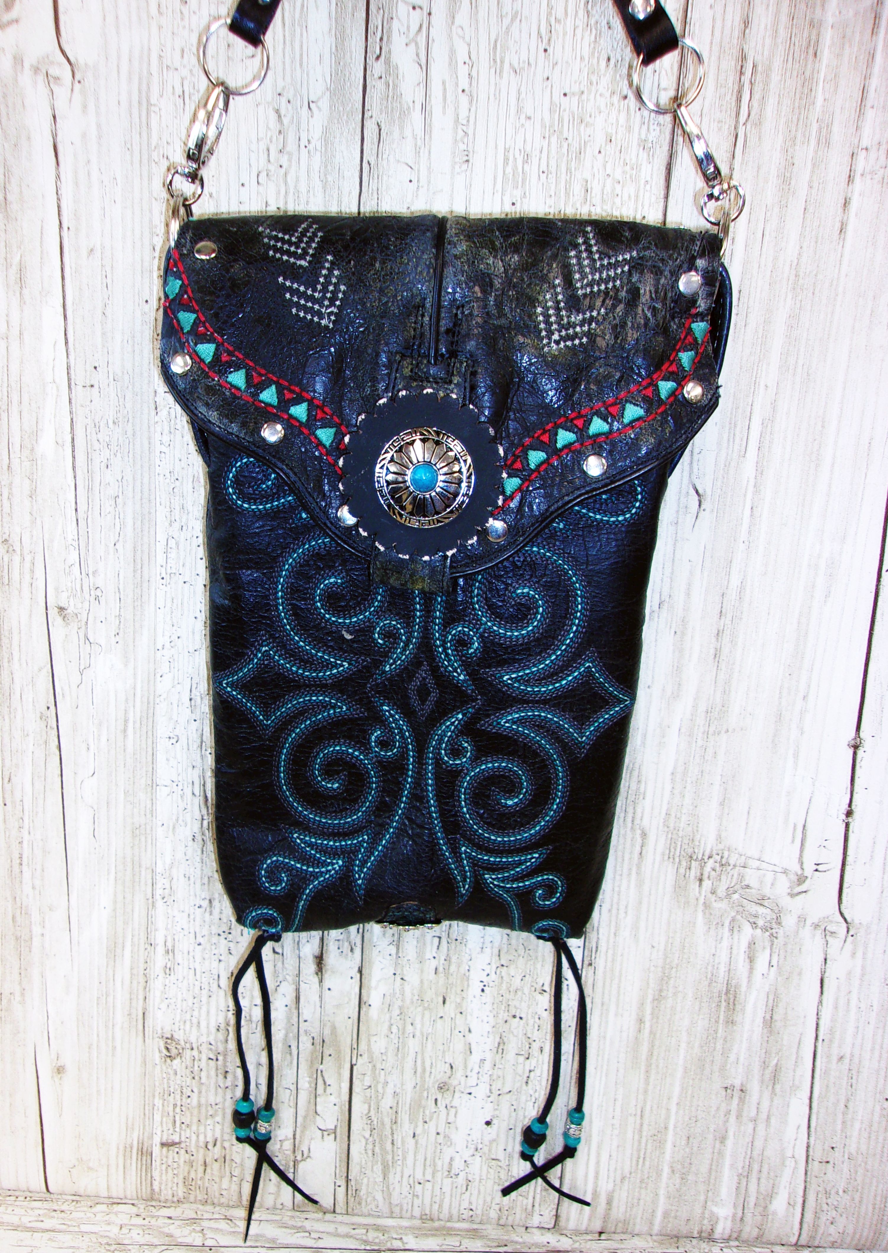 Cowboy Boot Purse – Leather Crossbody Purse - Cowboy Boot Purse – Western Hipster HP978