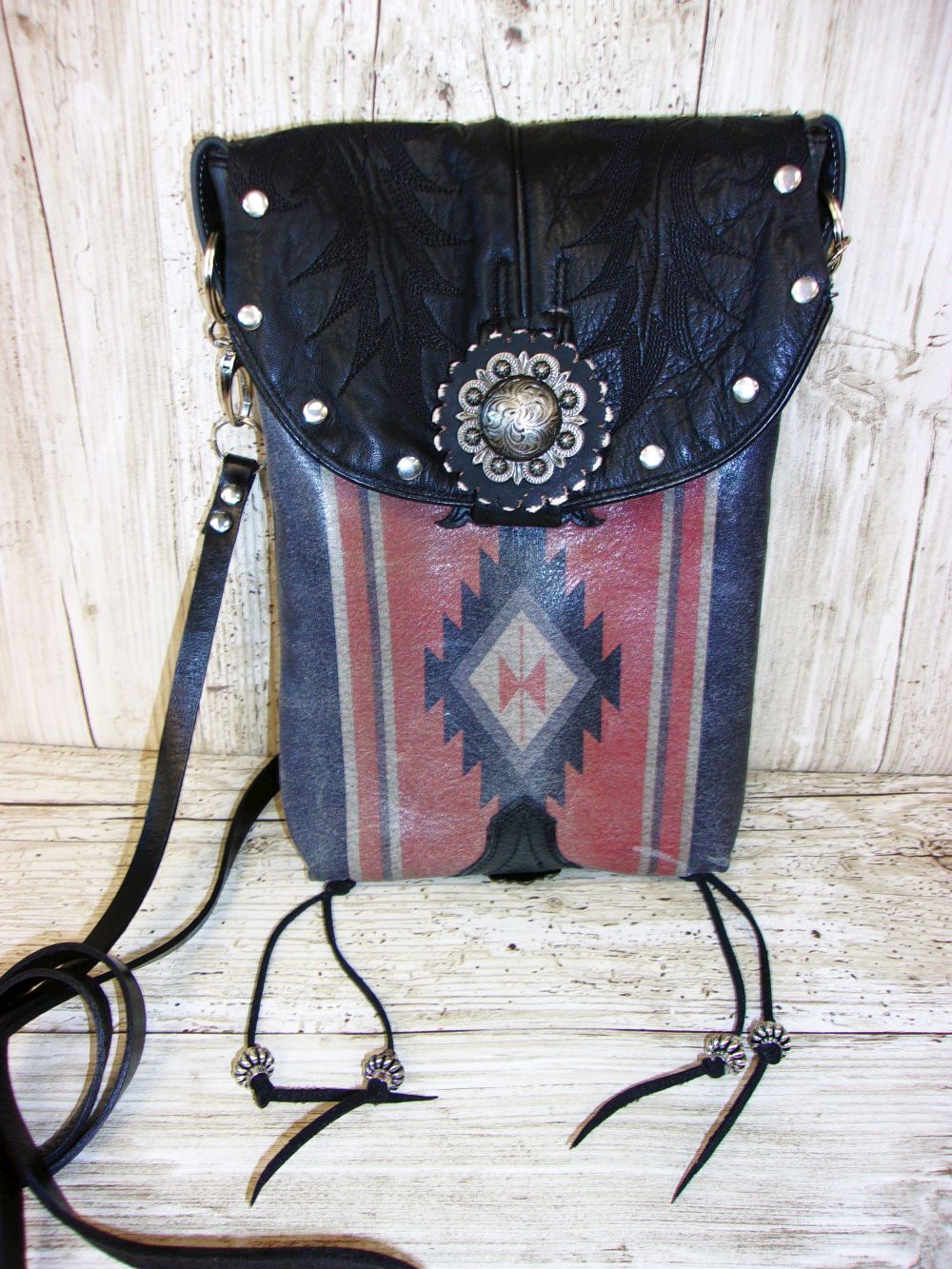 Santa Fe Inspired 6Pc Bundle - Mixed Bag Set handcrafted from cowboy boots. Shop  at ChrisThompsonBags.com and buy the best ["hair on hide"] at Chris Thompson Bags.