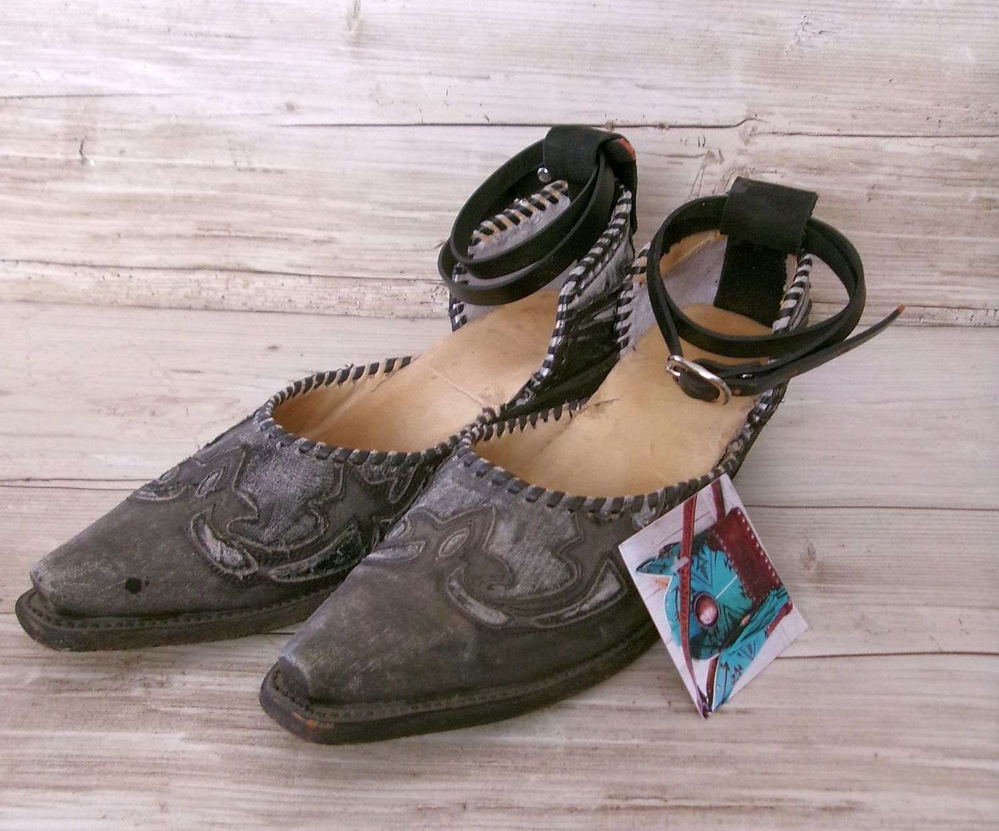 Cowgirl Boot Mules (Size 8-8.5) #mu01 handcrafted from cowboy boots. Shop  at ChrisThompsonBags.com and buy the best ["mules","Size 8-8.5"] at Chris Thompson Bags.