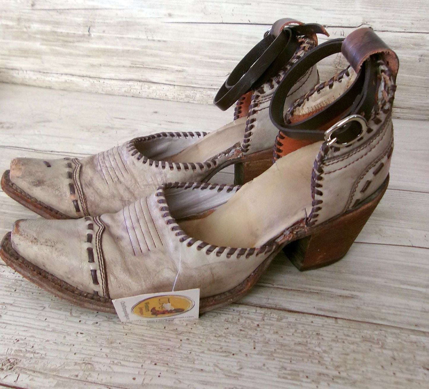 Cowgirl Boot Mules (Size 8-8.5) #mu02 handcrafted from cowboy boots. Shop  at ChrisThompsonBags.com and buy the best ["mules","Size 8-8.5"] at Chris Thompson Bags.