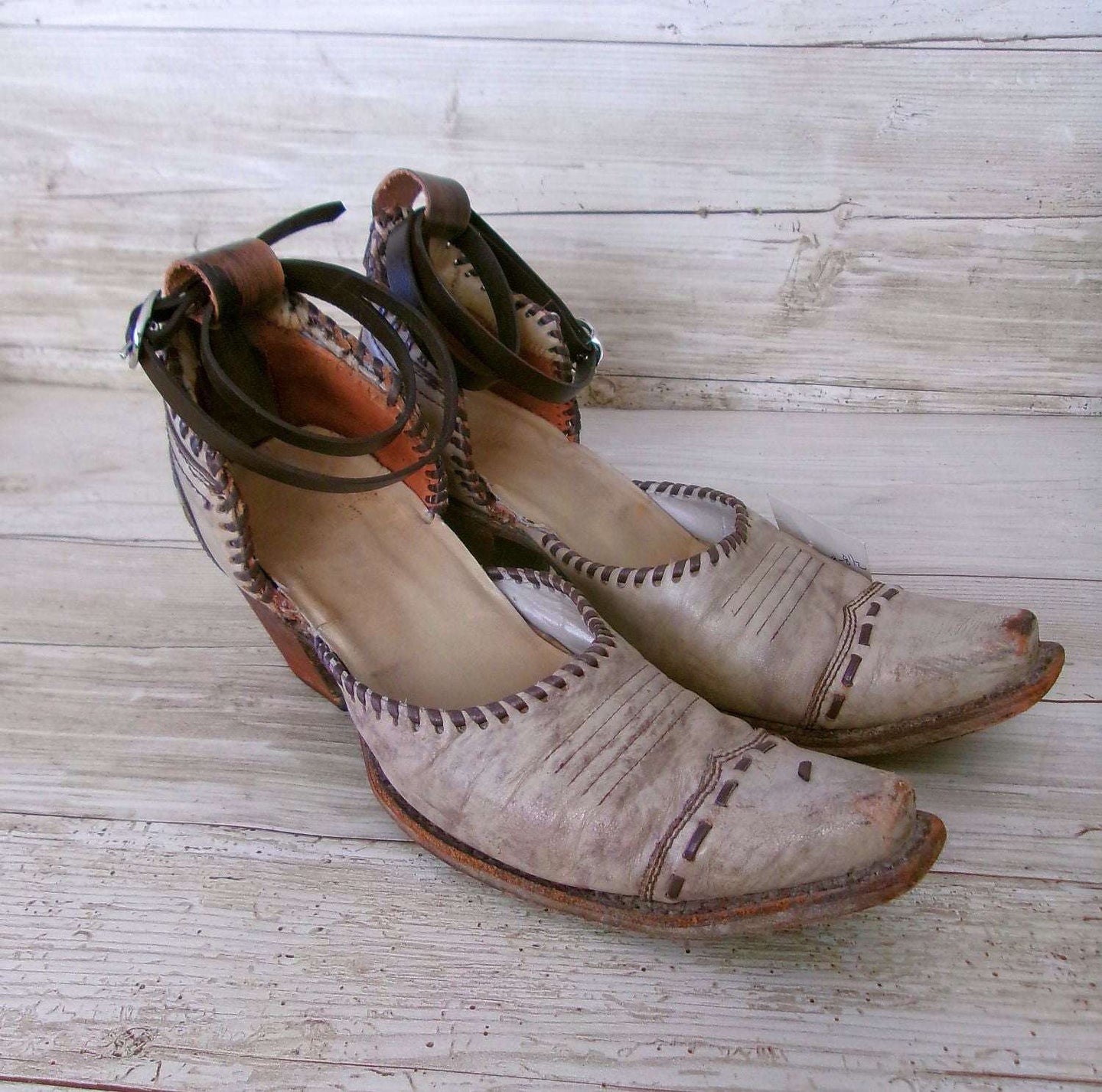 Cowgirl Boot Mules (Size 8-8.5) #mu02 handcrafted from cowboy boots. Shop  at ChrisThompsonBags.com and buy the best ["mules","Size 8-8.5"] at Chris Thompson Bags.