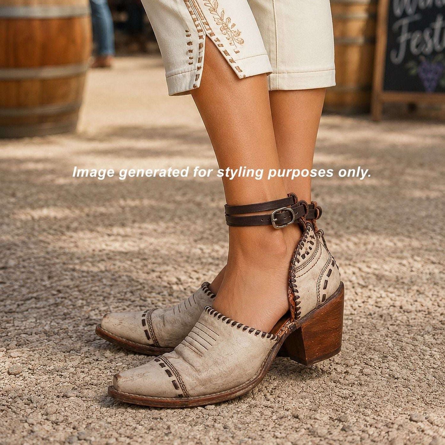 Cowgirl Boot Mules (Size 8-8.5) #mu02 handcrafted from cowboy boots. Shop  at ChrisThompsonBags.com and buy the best ["mules","Size 8-8.5"] at Chris Thompson Bags.