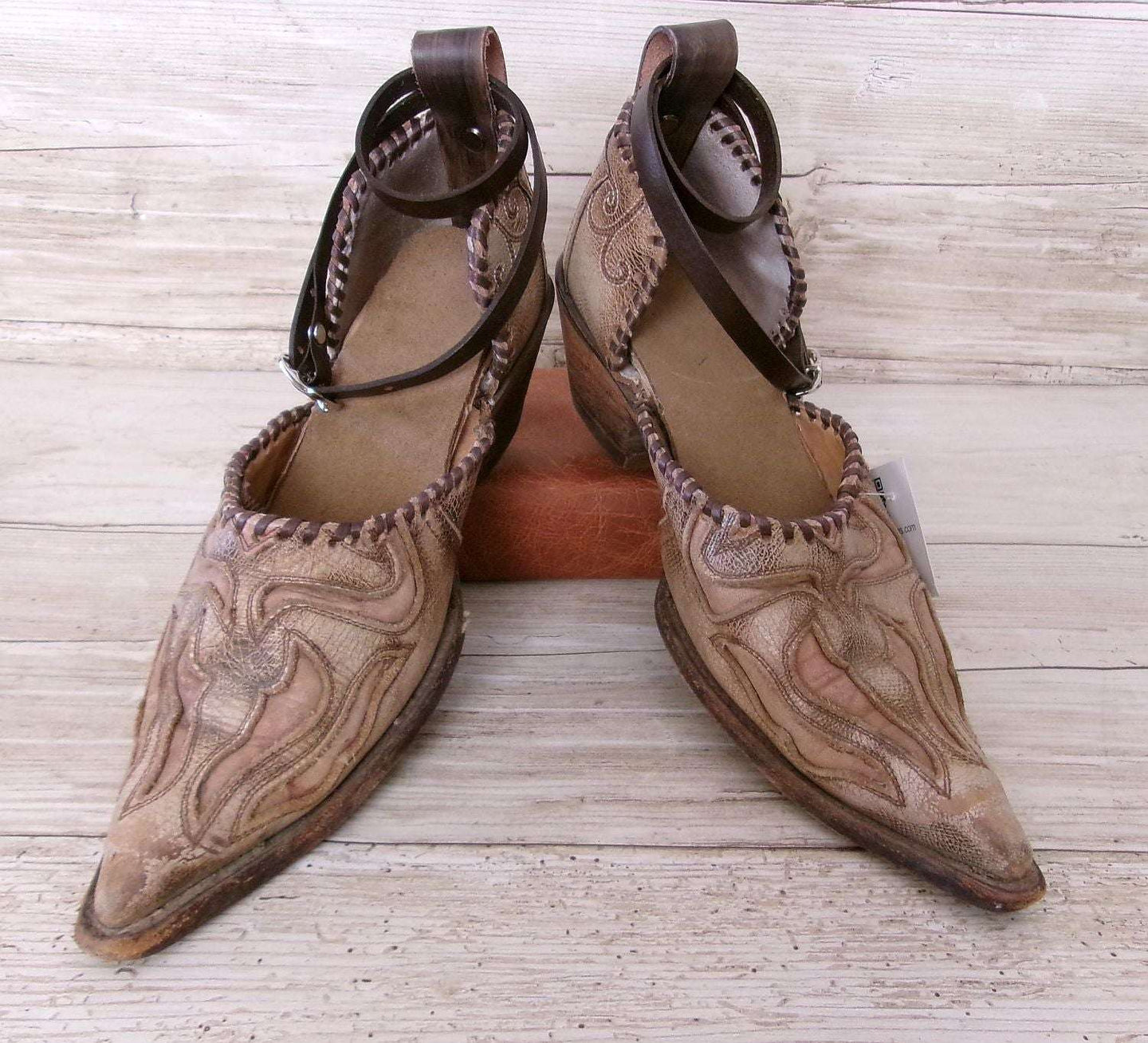 Cowgirl Boot Mules (Size 7-7.5) #mu05 handcrafted from cowboy boots. Shop  at ChrisThompsonBags.com and buy the best ["7-7.5","mules"] at Chris Thompson Bags.