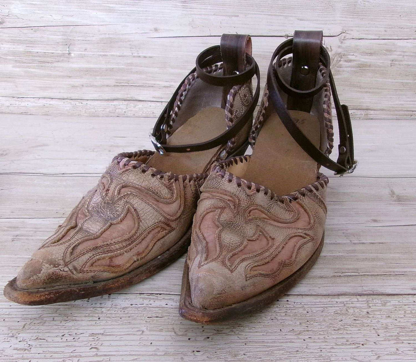 Cowgirl Boot Mules (Size 7-7.5) #mu05 handcrafted from cowboy boots. Shop  at ChrisThompsonBags.com and buy the best ["7-7.5","mules"] at Chris Thompson Bags.