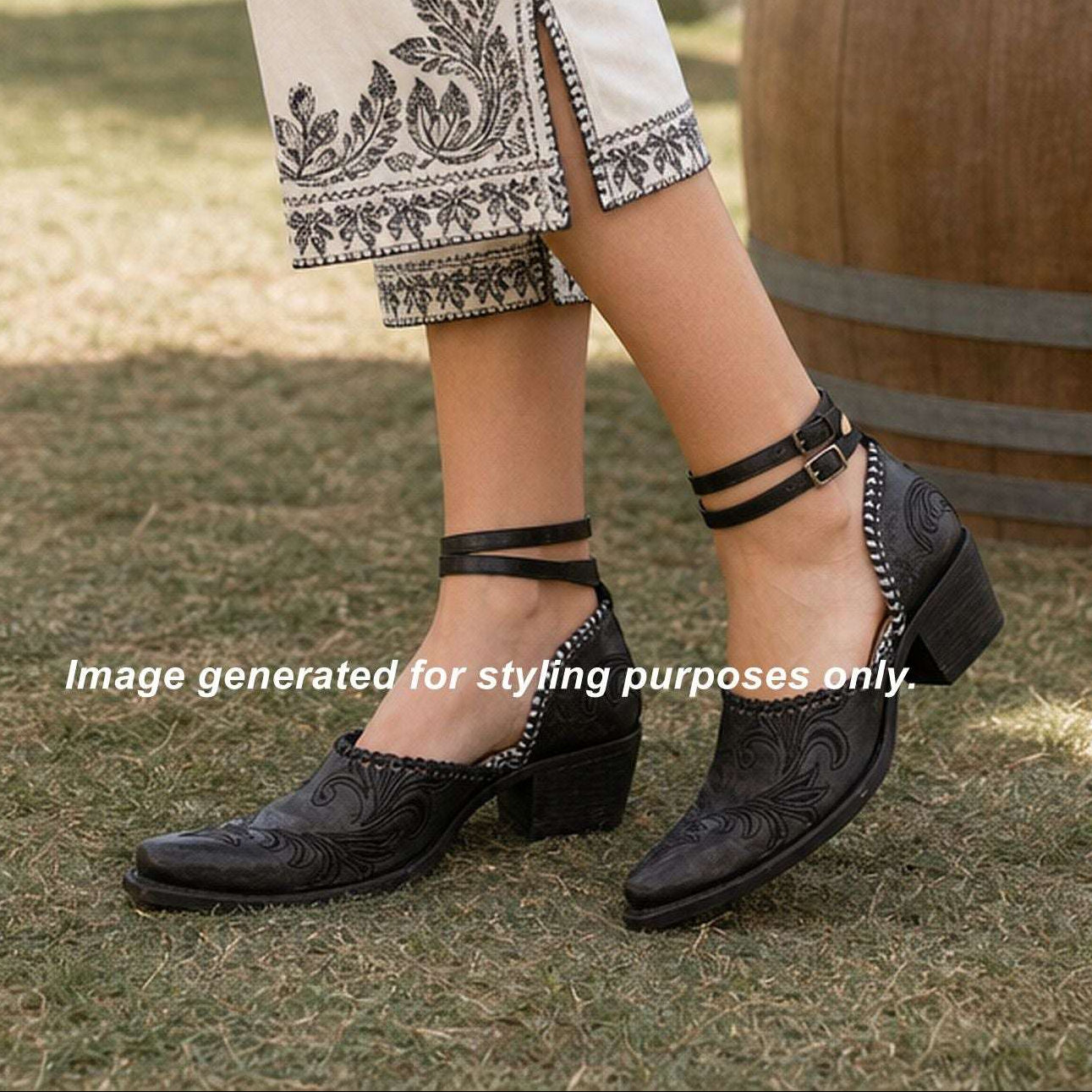 Cowgirl Boot Mules (Size 8.5-9) #mu06 handcrafted from cowboy boots. Shop  at ChrisThompsonBags.com and buy the best ["8.5-9","mules"] at Chris Thompson Bags.