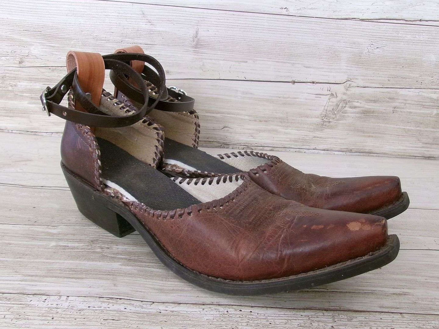 Cowgirl Boot Mules (Size 8-8.5) #mu08 handcrafted from cowboy boots. Shop  at ChrisThompsonBags.com and buy the best ["mules","Size 8-8.5"] at Chris Thompson Bags.
