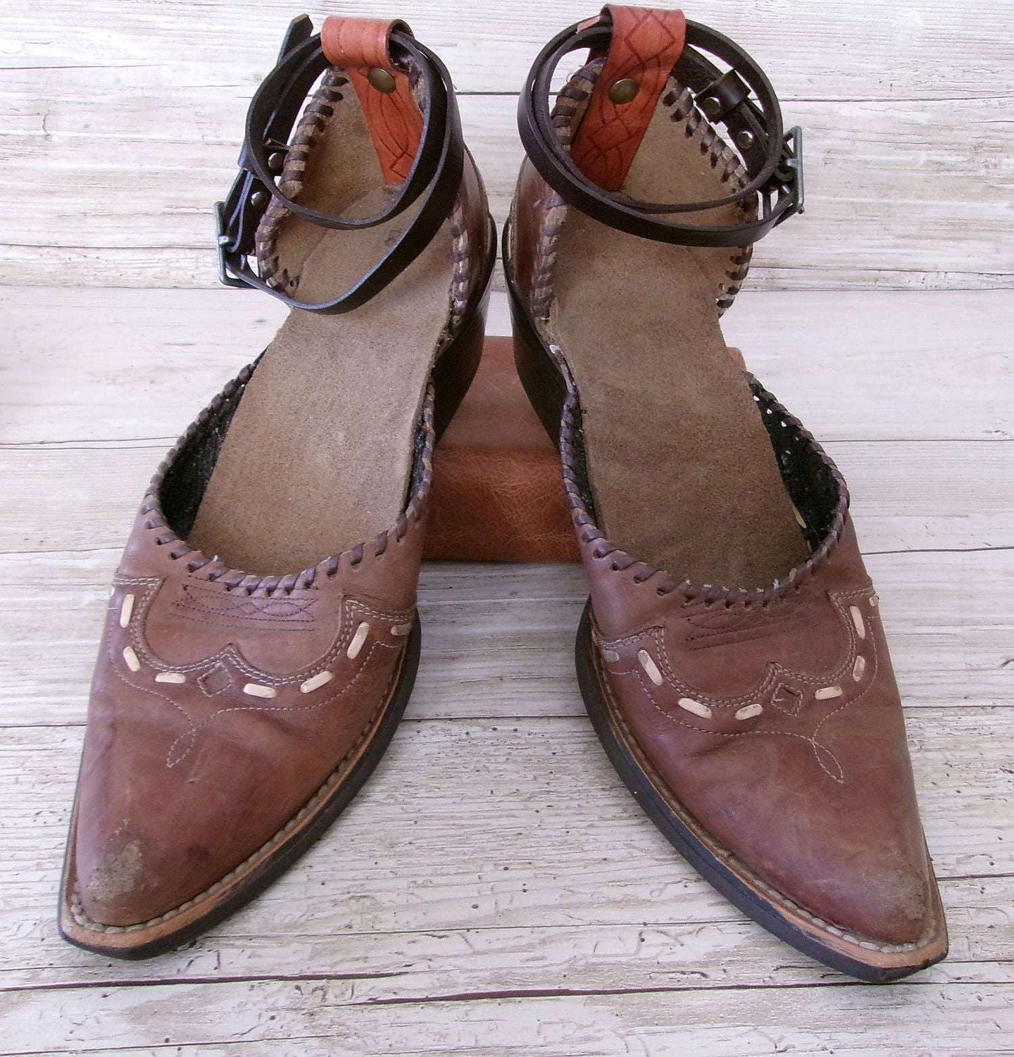Cowgirl Boot Mules (Size 8.5-9) #mu10 handcrafted from cowboy boots. Shop  at ChrisThompsonBags.com and buy the best ["mules","Size 8-8.5"] at Chris Thompson Bags.