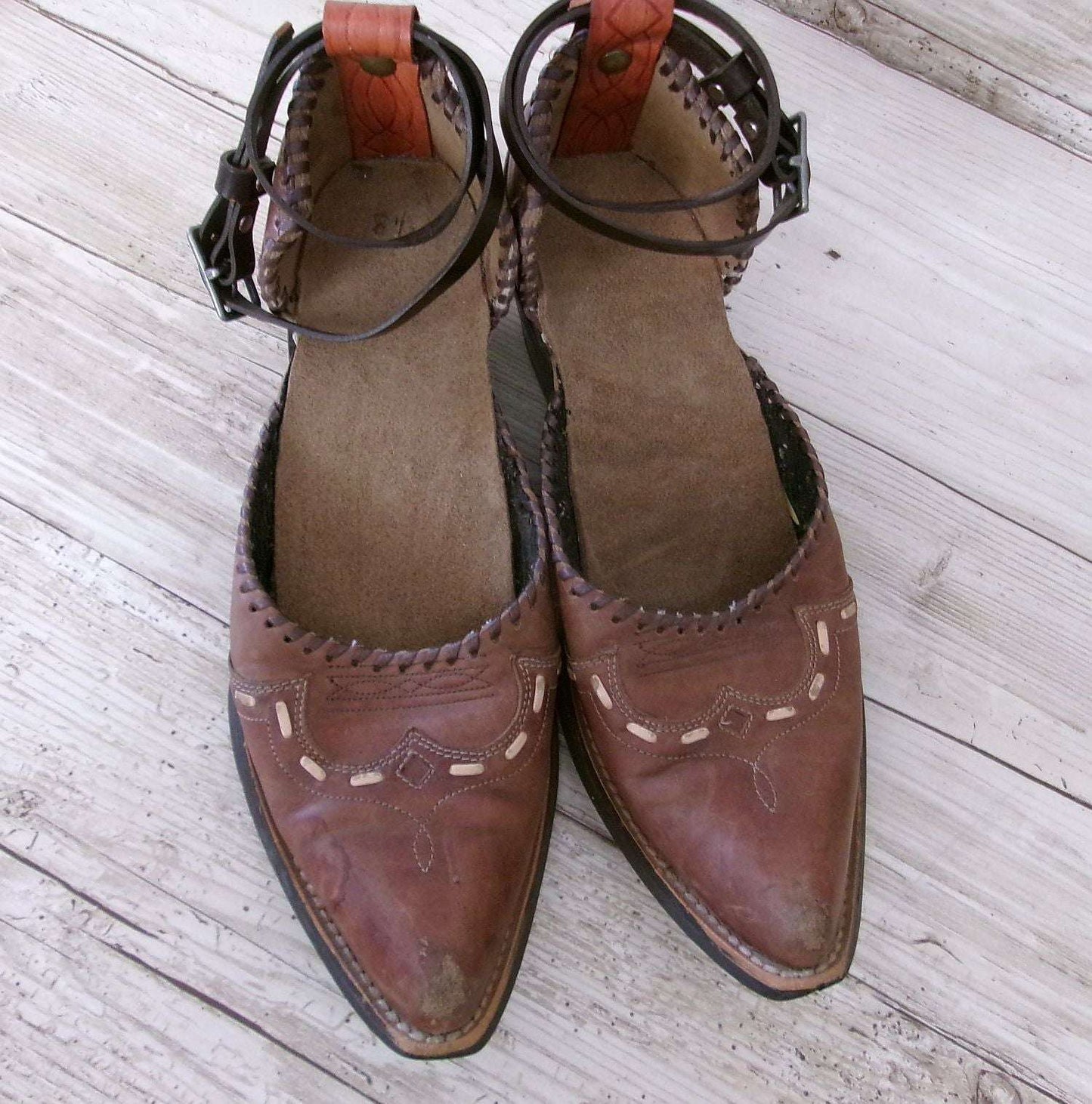 Cowgirl Boot Mules (Size 8.5-9) #mu10 handcrafted from cowboy boots. Shop  at ChrisThompsonBags.com and buy the best ["mules","Size 8-8.5"] at Chris Thompson Bags.