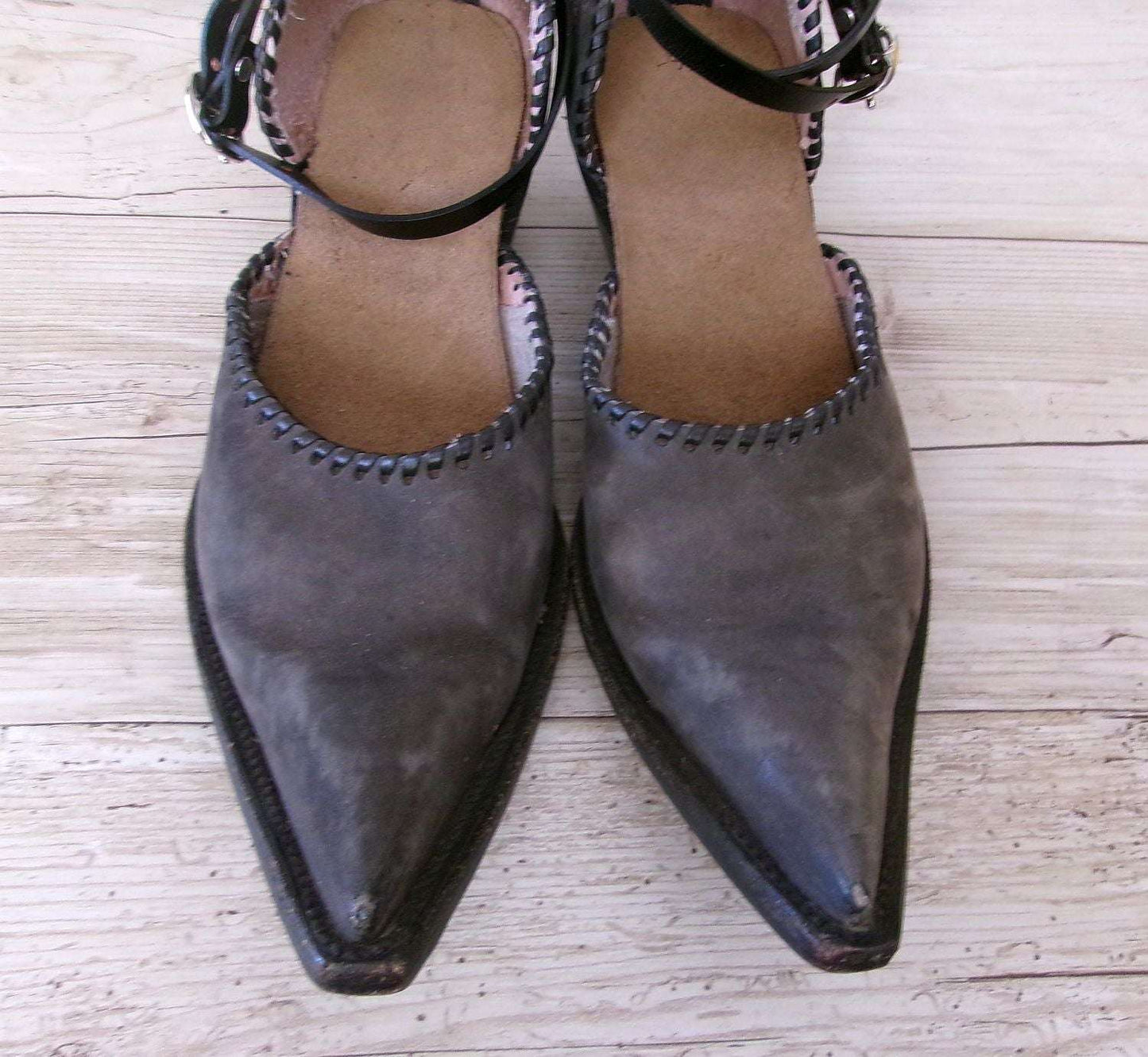 Cowgirl Boot Mules (Size 8.5-9) #mu13 handcrafted from cowboy boots. Shop  at ChrisThompsonBags.com and buy the best ["8.5-9","mules"] at Chris Thompson Bags.