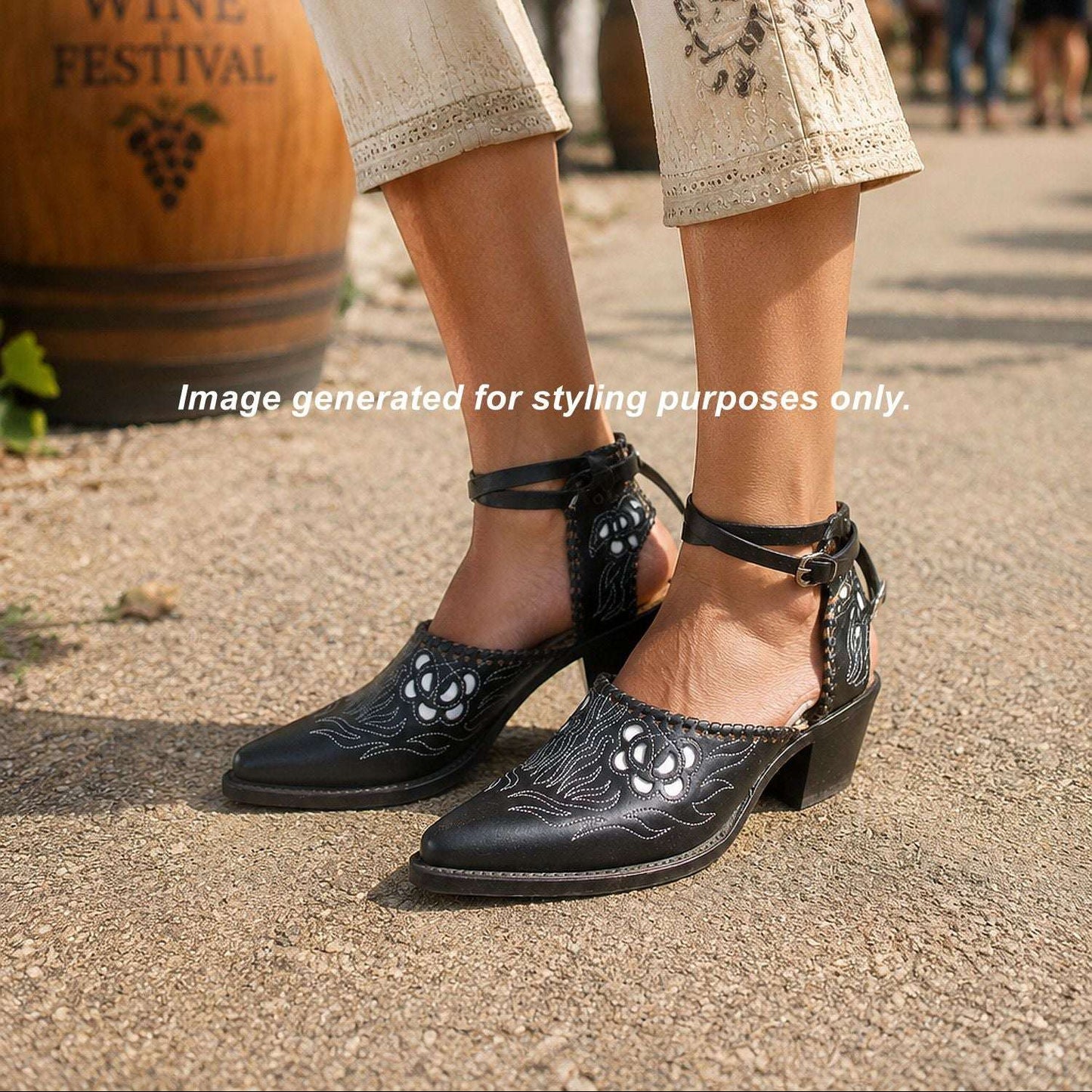 Cowgirl Boot Mules (Size 8.5-9) #mu14 handcrafted from cowboy boots. Shop  at ChrisThompsonBags.com and buy the best ["8.5-9","mules"] at Chris Thompson Bags.