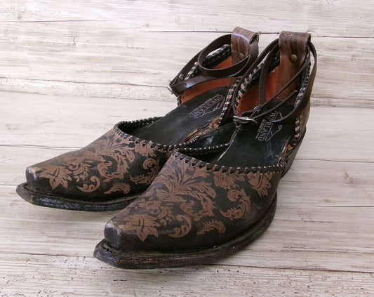 Cowgirl Boot Mules (Size 9-9.5) #mu15 handcrafted from cowboy boots. Shop  at ChrisThompsonBags.com and buy the best ["9-9.5","mules"] at Chris Thompson Bags.